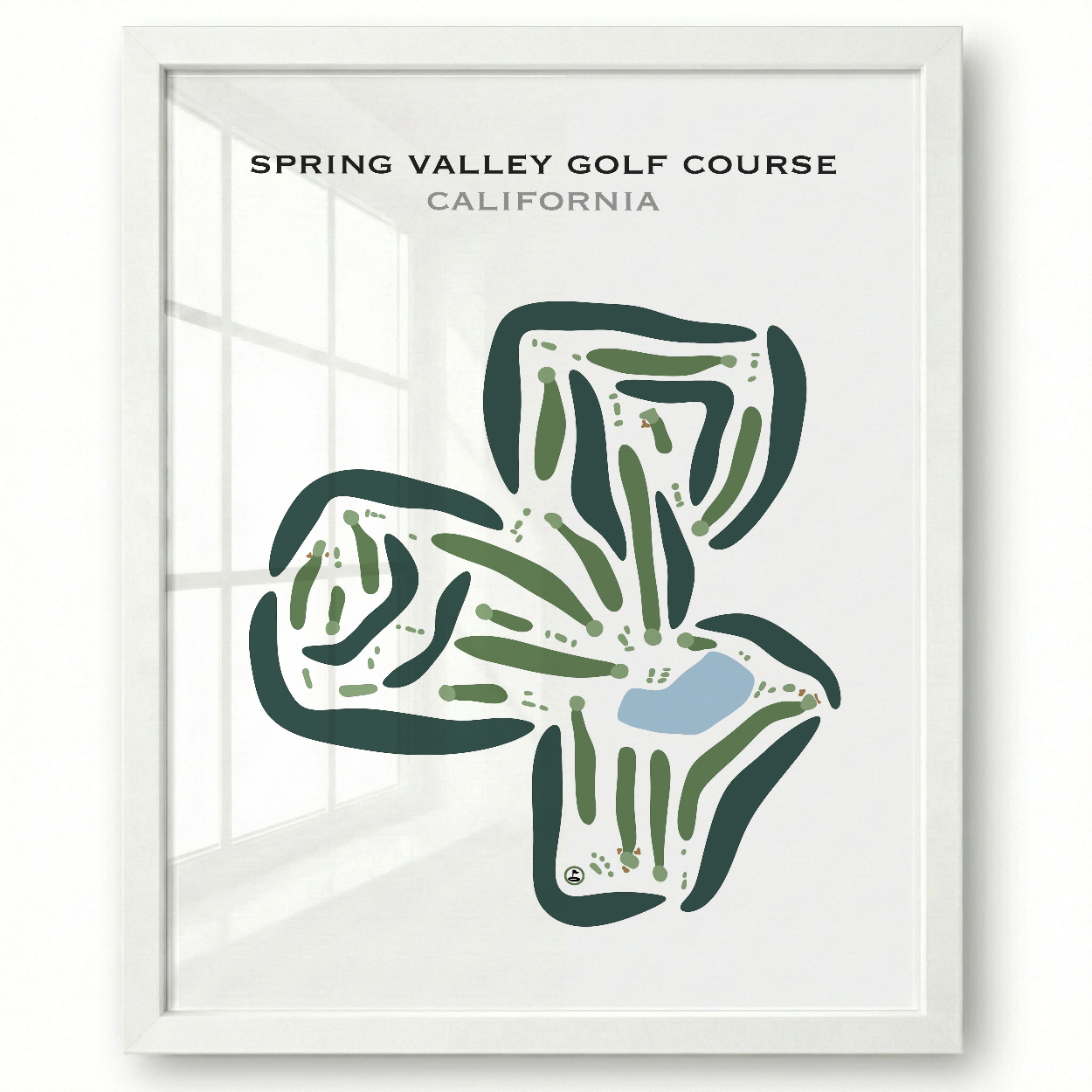 Spring Valley Golf Course, California - Printed Golf Courses