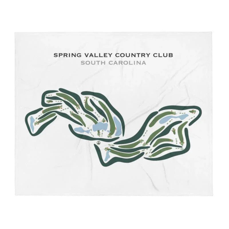 Spring Valley Country Club, South Carolina - Printed Golf Courses