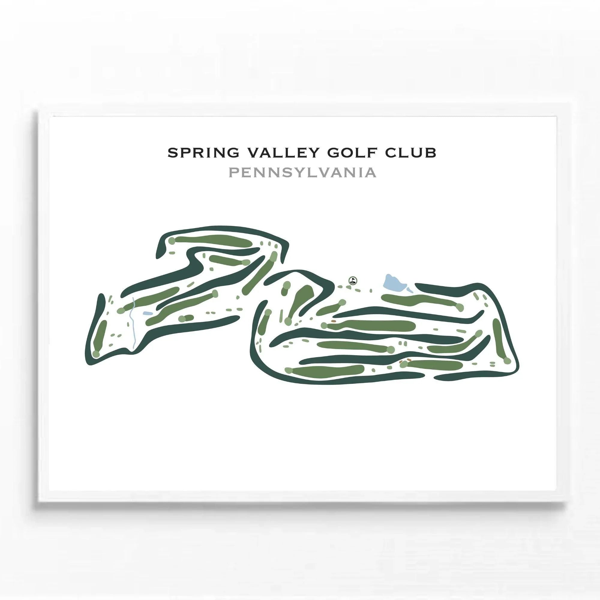 Spring Valley Golf Club, Pennsylvania - Printed Golf Course