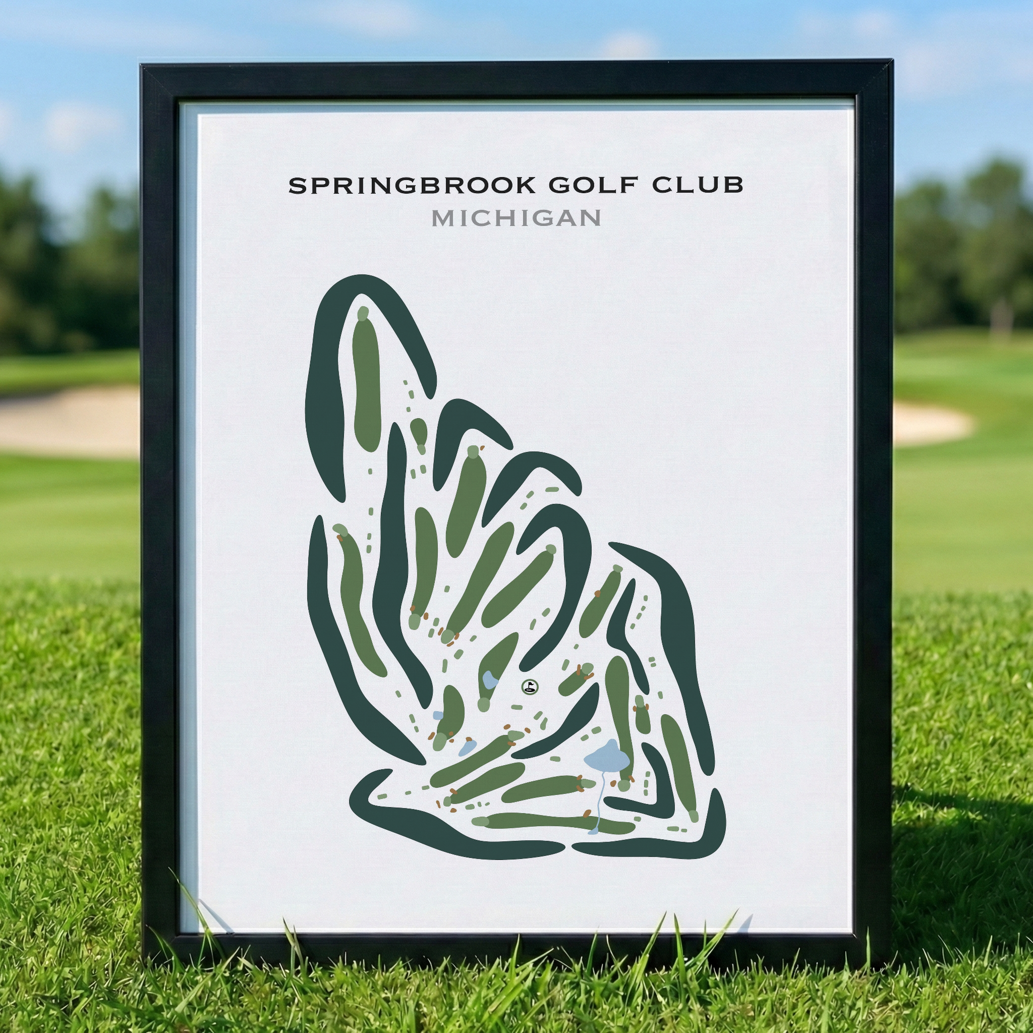 Springbrook Golf Club, Michigan - Printed Golf Courses