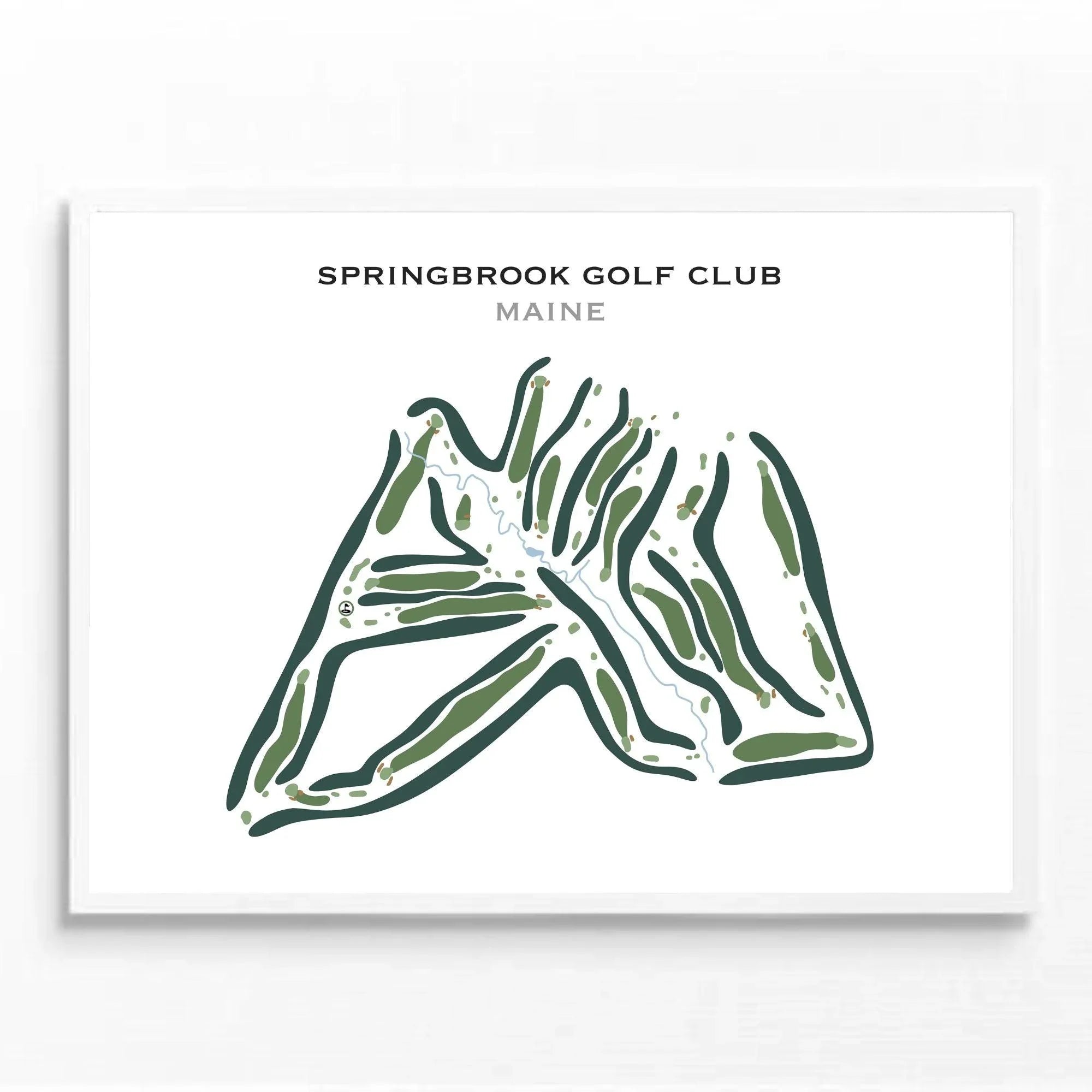Springbrook Golf Club, Maine - Printed Golf Course