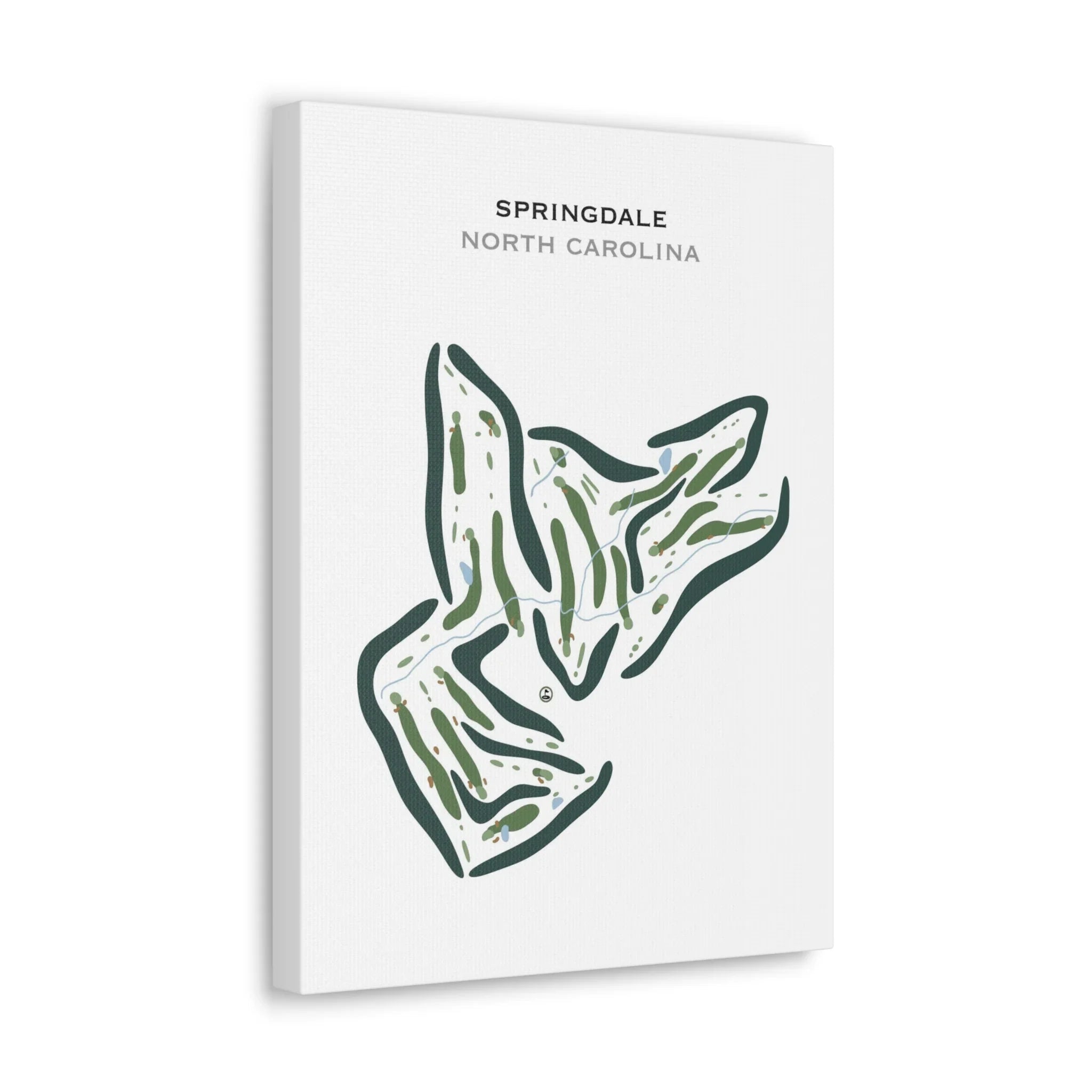 Springdale Golf Course, North Carolina - Printed Golf Courses