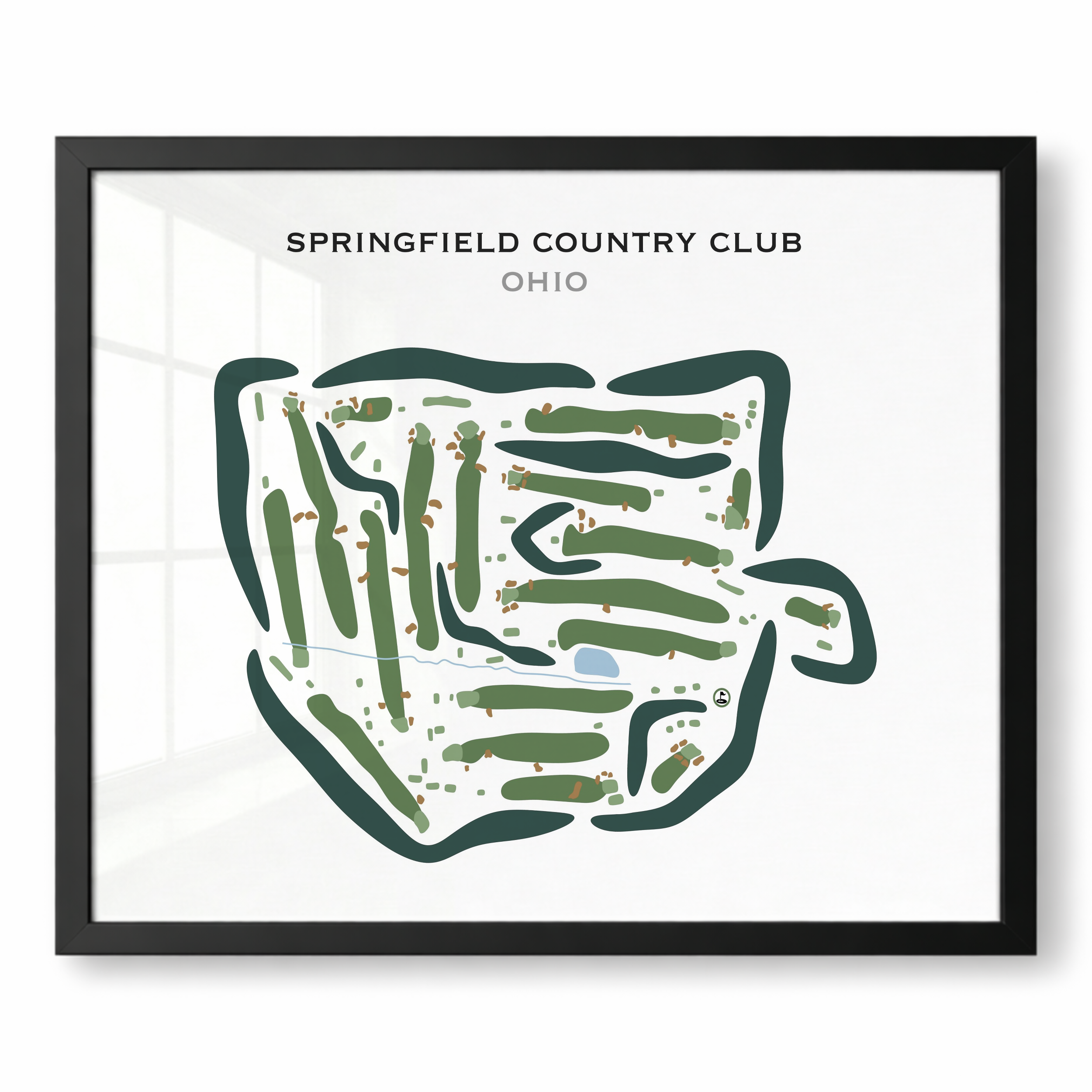 Springfield Country Club, Ohio - Printed Golf Courses