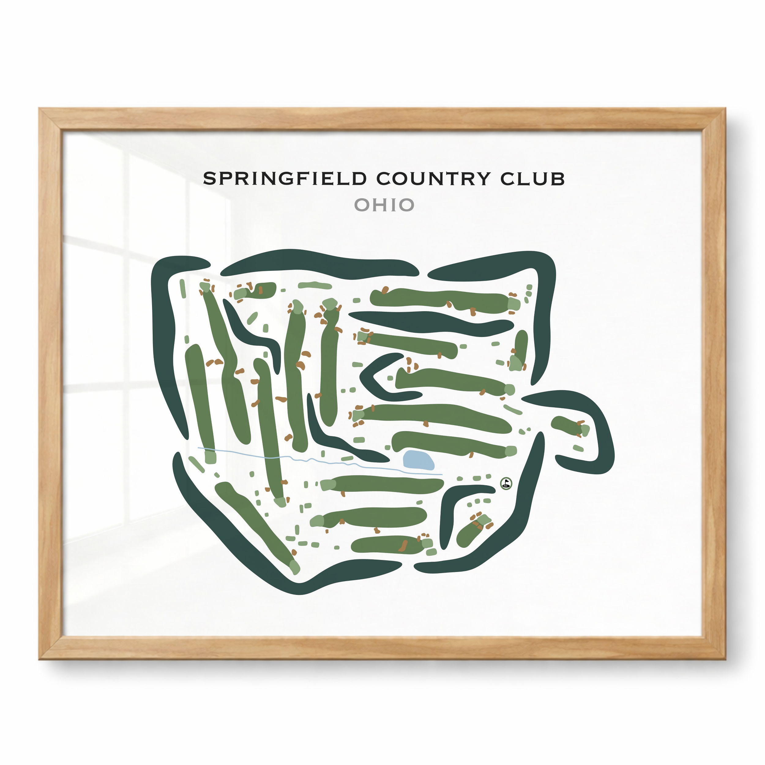 Springfield Country Club, Ohio - Printed Golf Courses