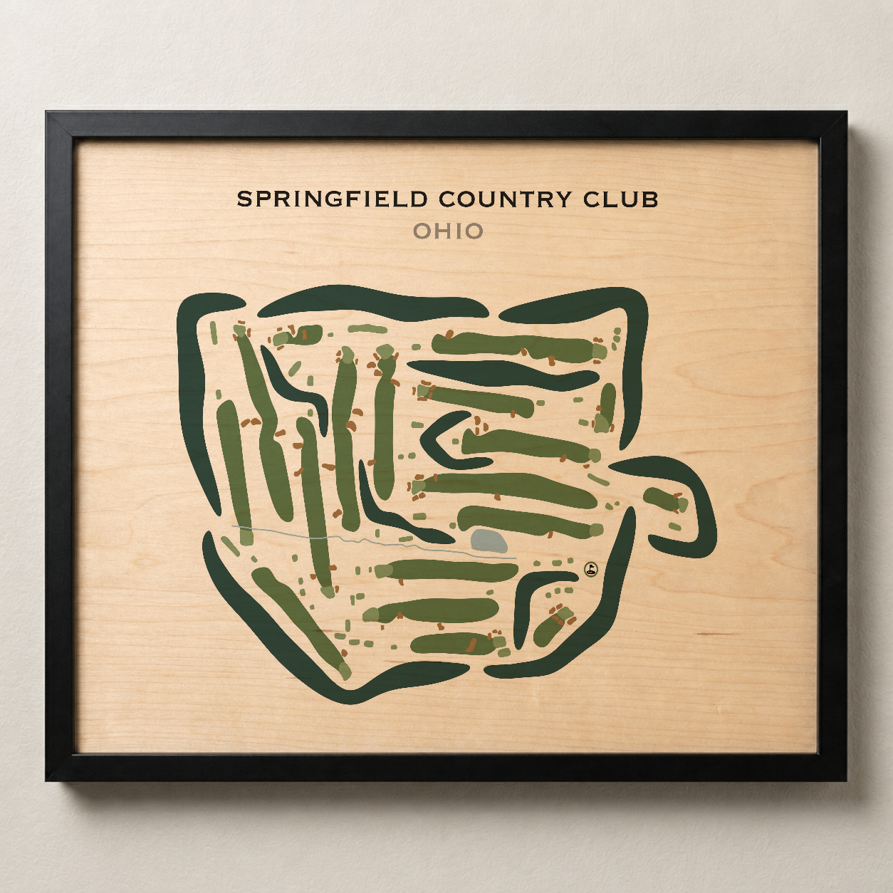 Springfield Country Club, Ohio - Printed Golf Courses