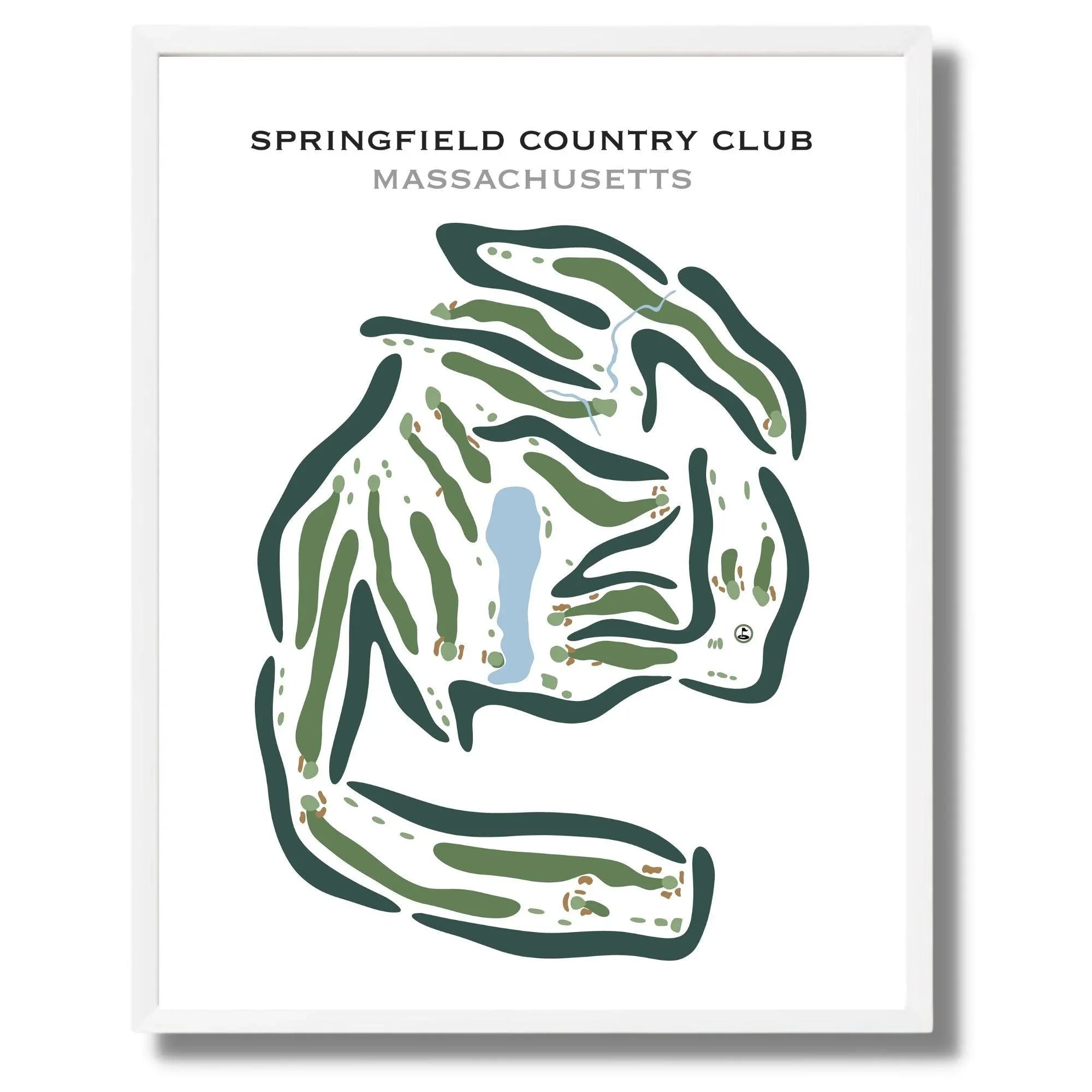 Springfield Country Club, Massachusetts - Printed Golf Courses