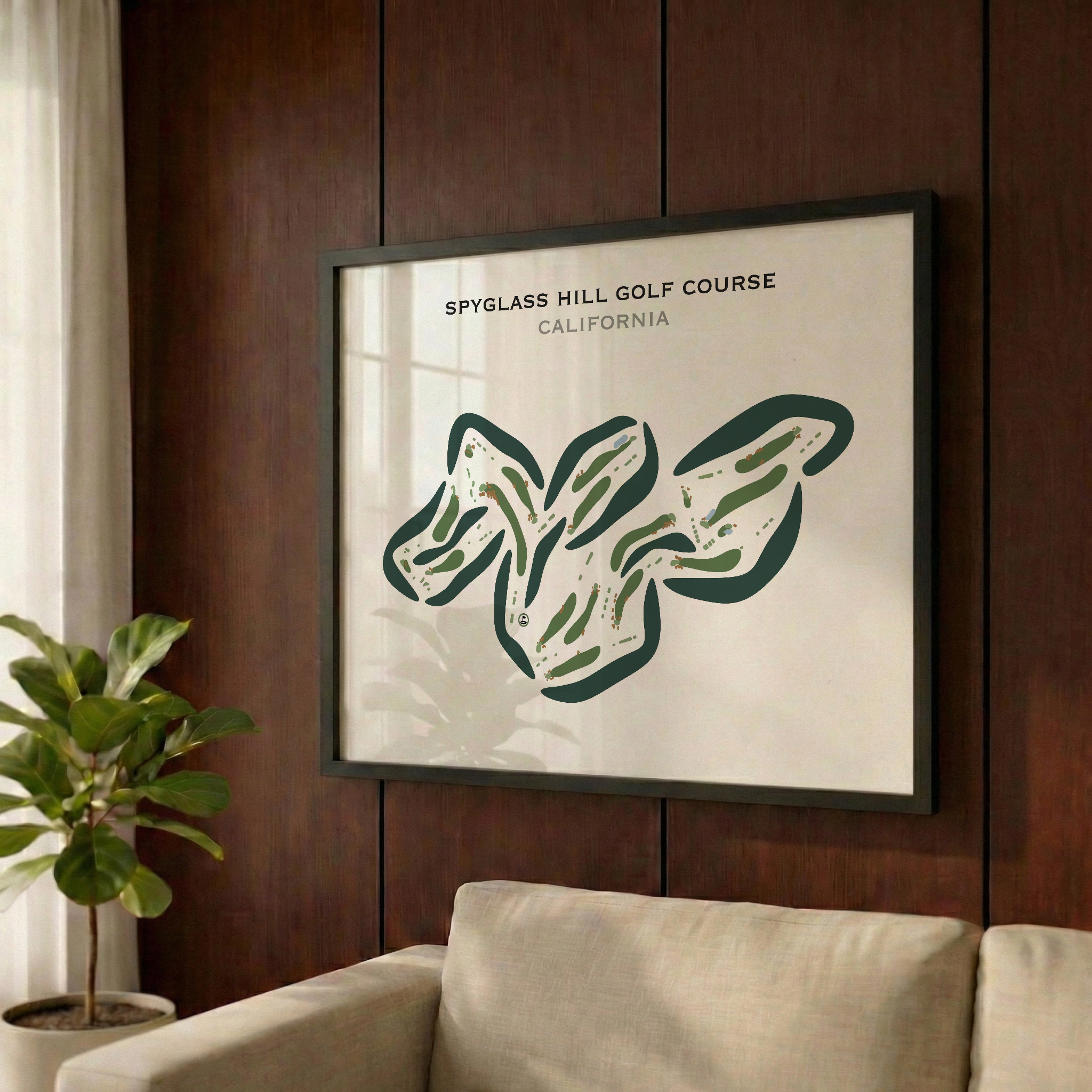 Spyglass Hill Golf Course, California - Printed Golf Courses