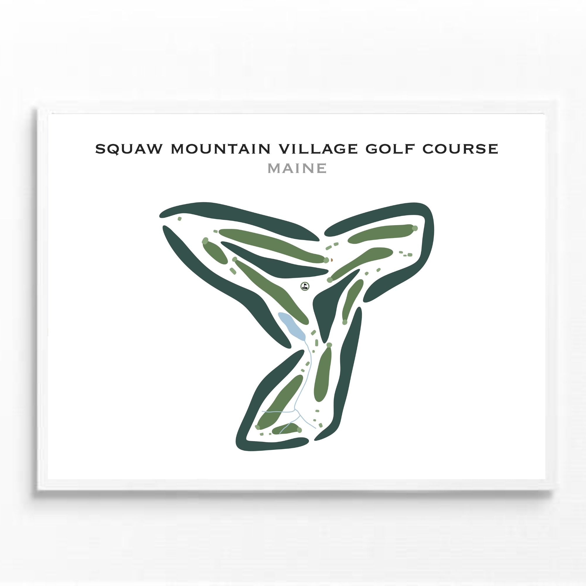 Squaw Mountain Village Golf Course, Maine - Printed Golf Courses