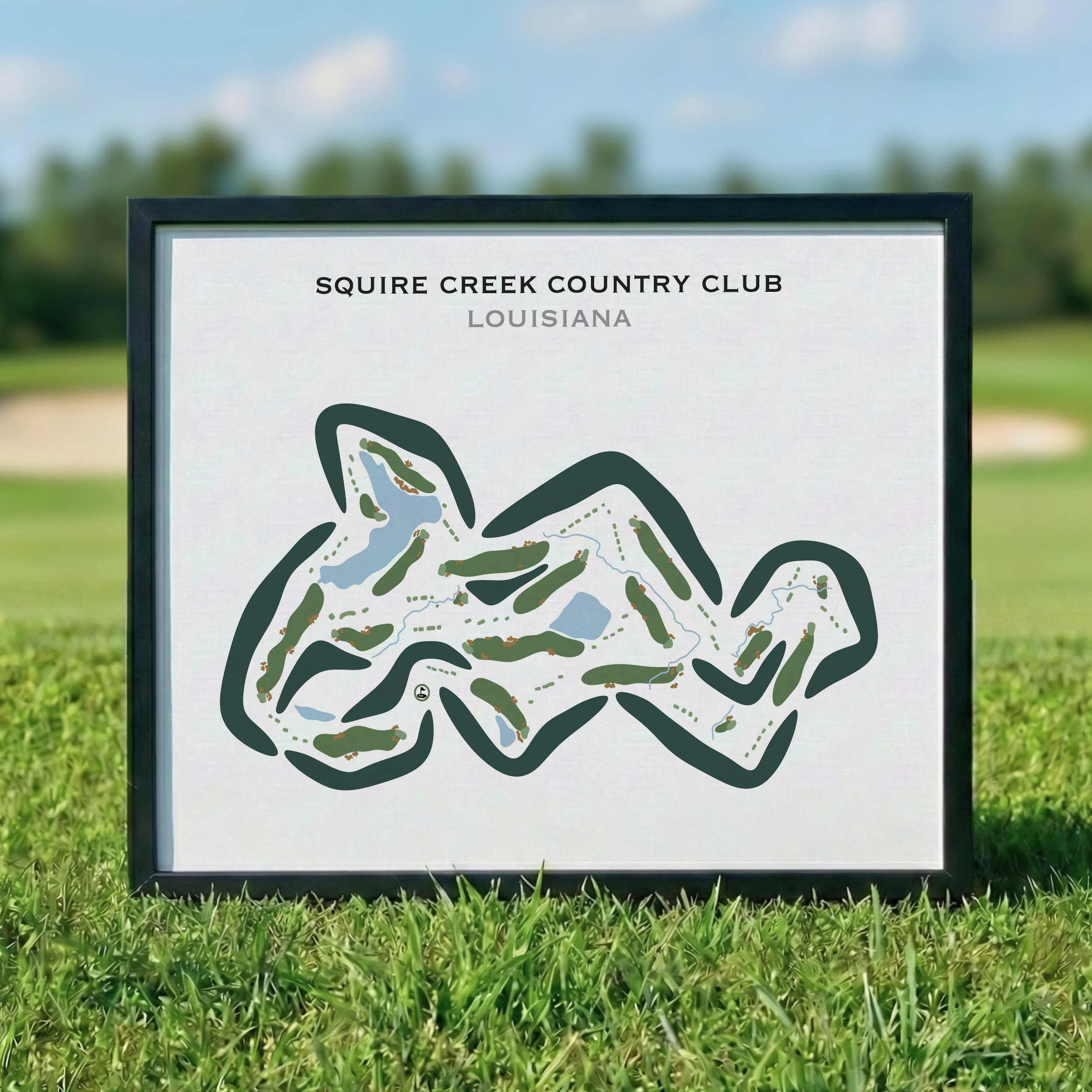 Squire Creek Country Club, Louisiana - Printed Golf Courses