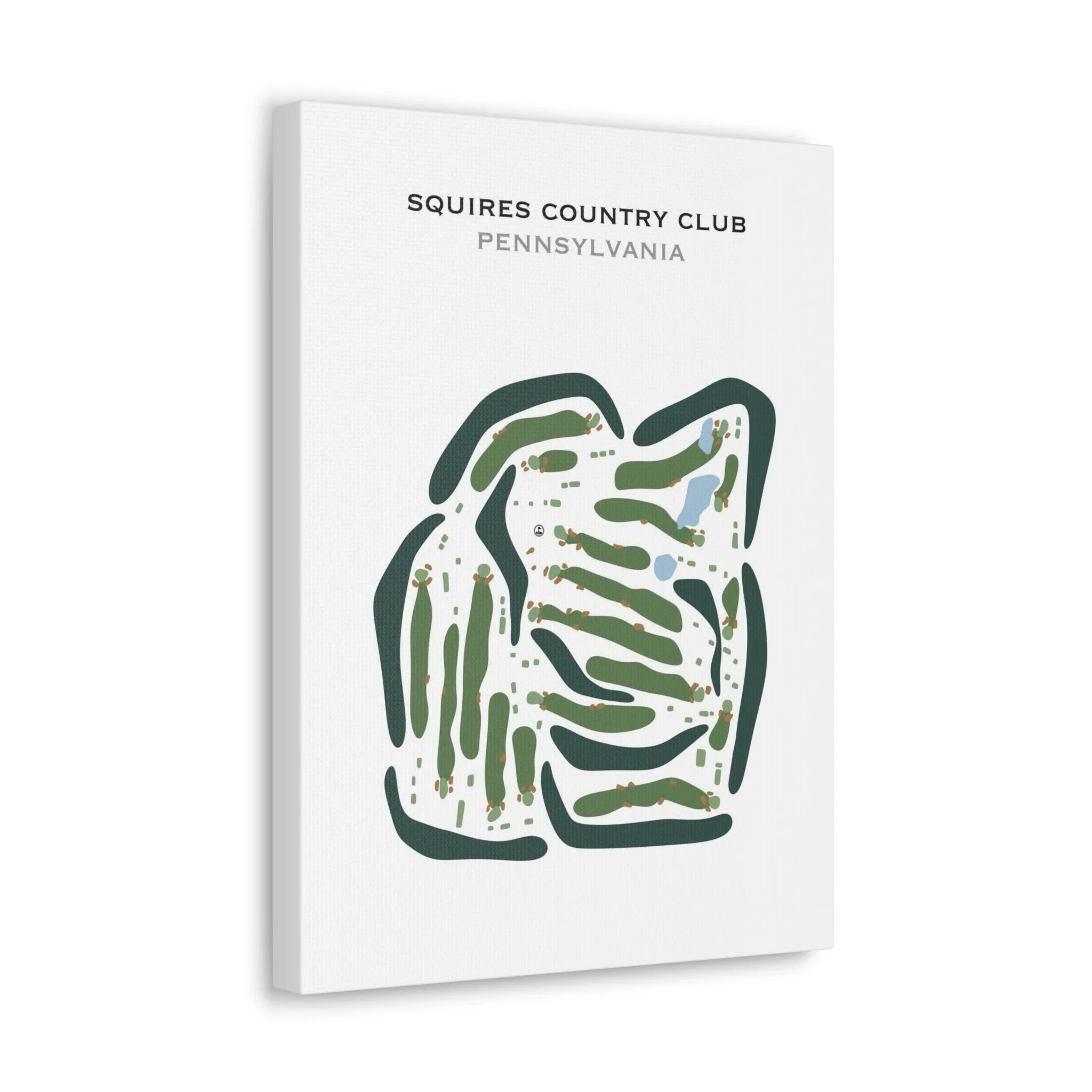 Squires Country Club, Pennsylvania - Printed Golf Courses
