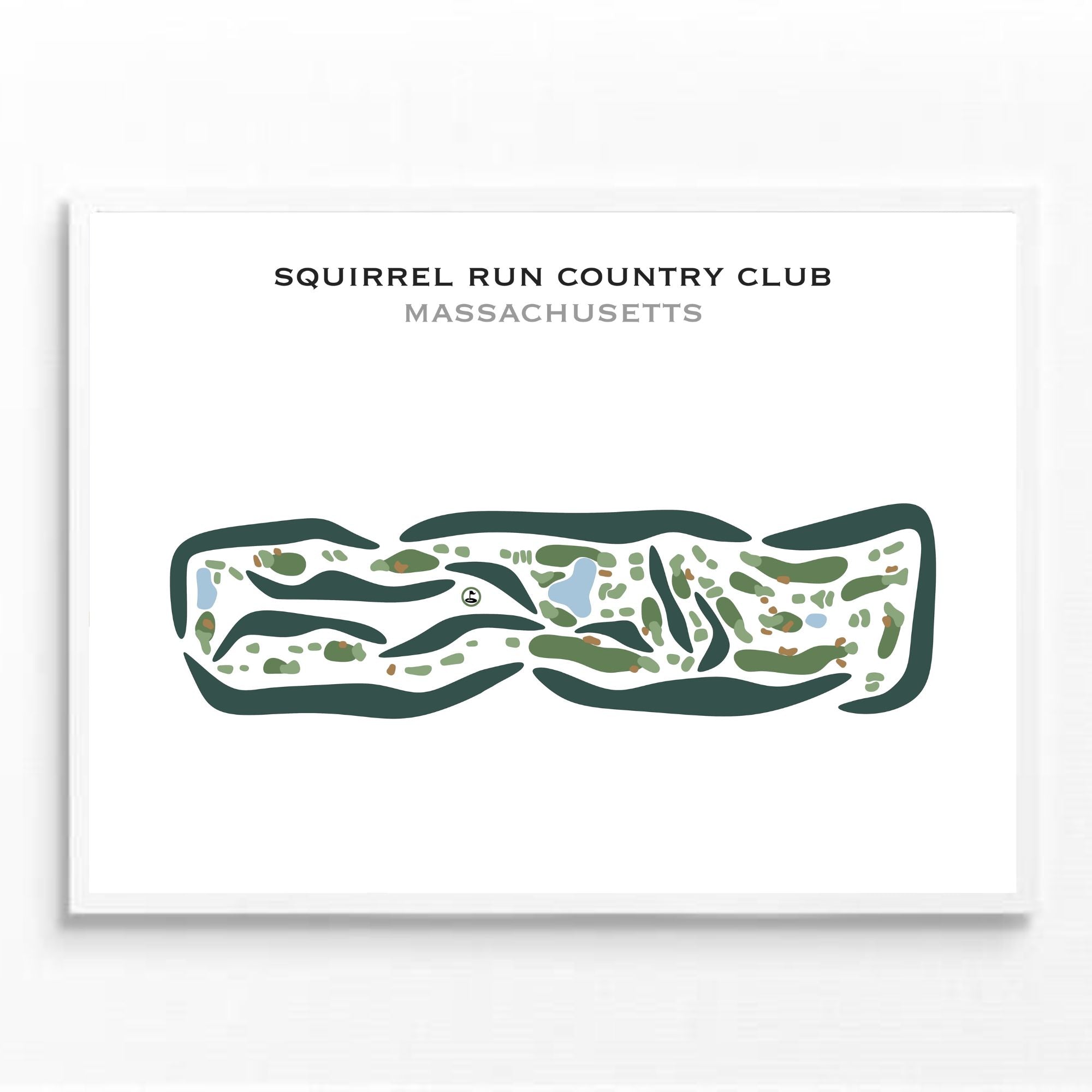 Squirrel Run Country Club, Massachusetts - Printed Golf Courses