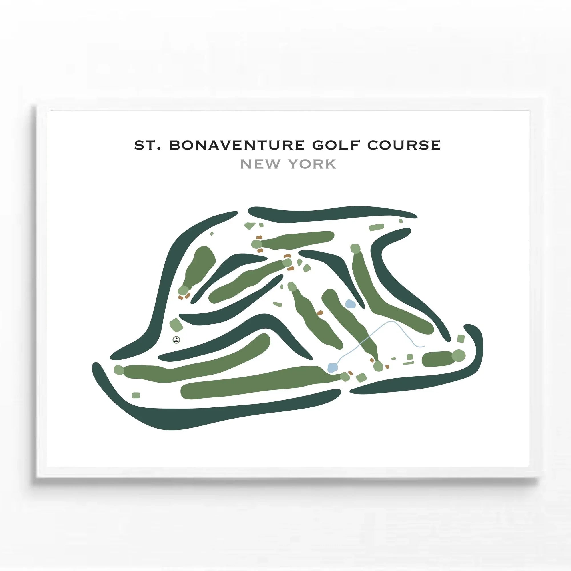 St. Bonaventure Golf Course, New York - Printed Golf Courses