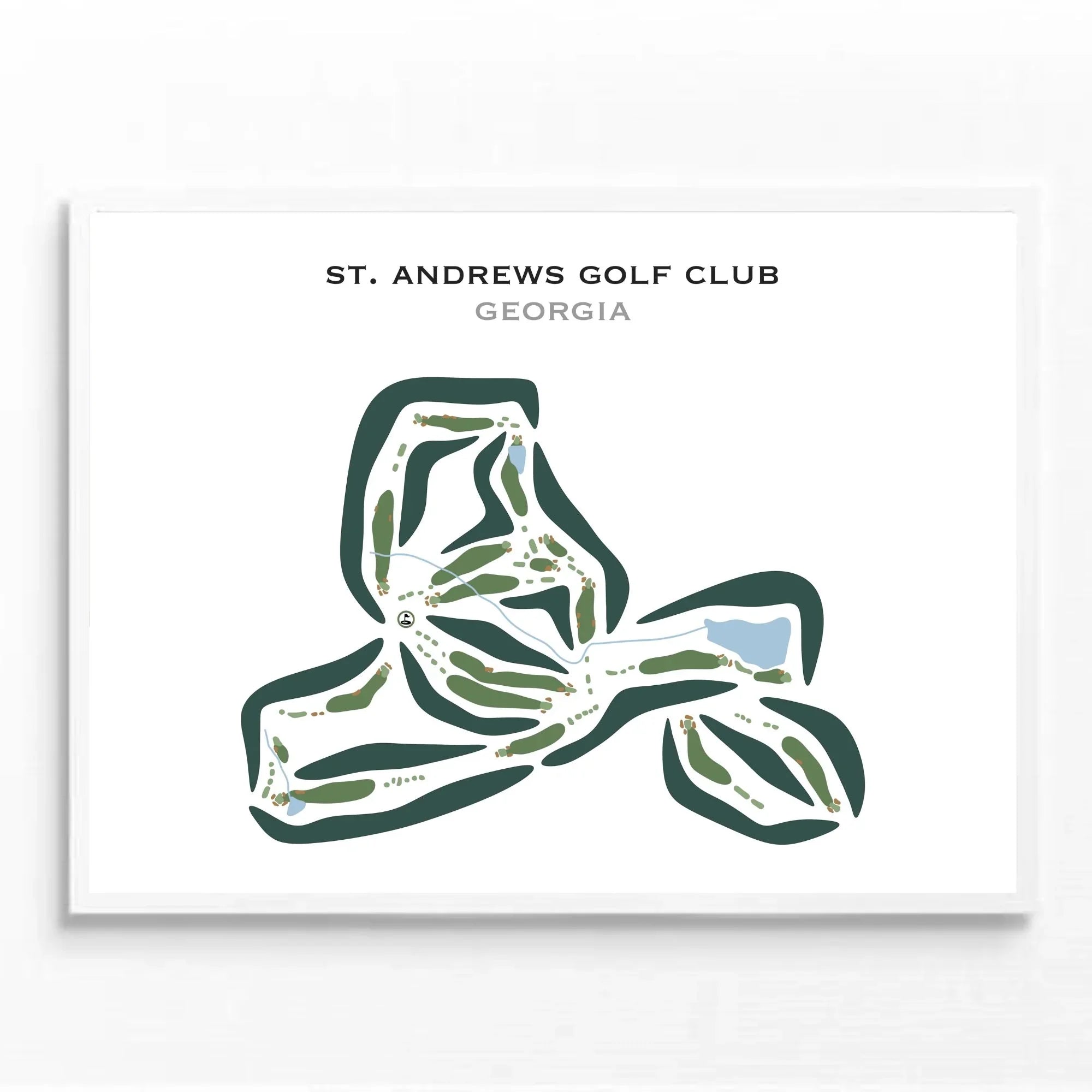 St. Andrews Golf Club, Georgia - Printed Golf Courses