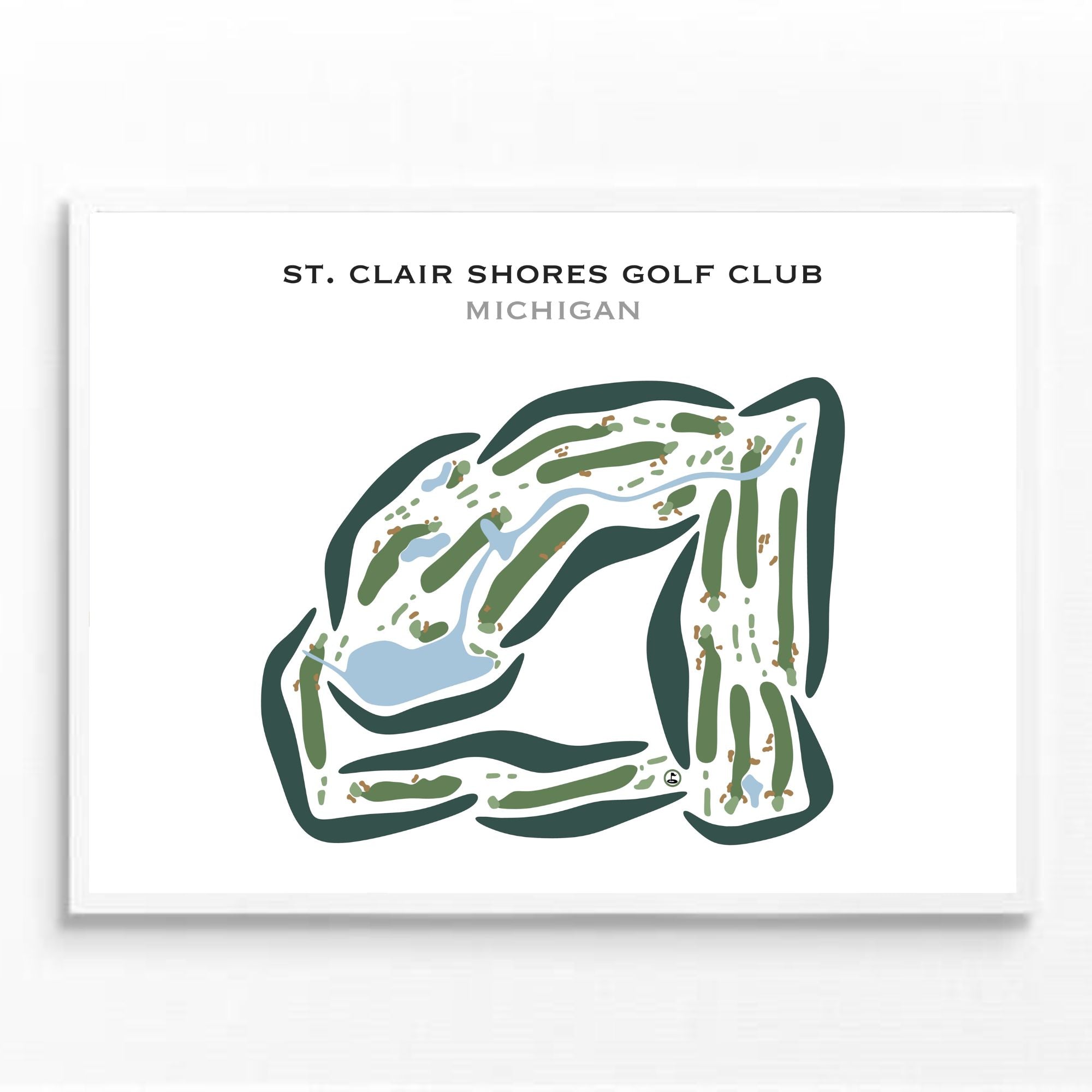 St Clair Shores Golf Club, Michigan - Printed Golf Courses