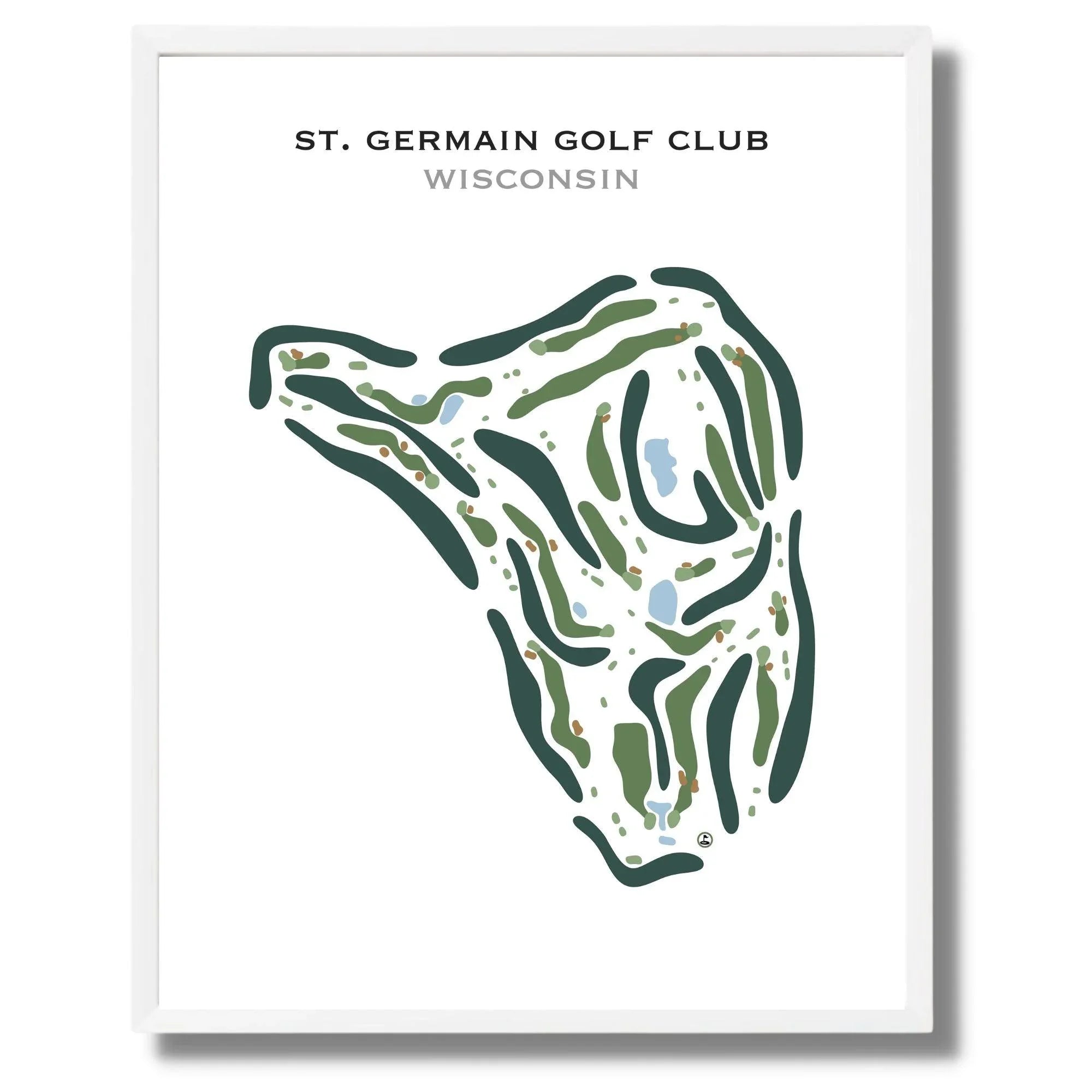 St Germain Golf Club, Wisconsin - Printed Golf Course