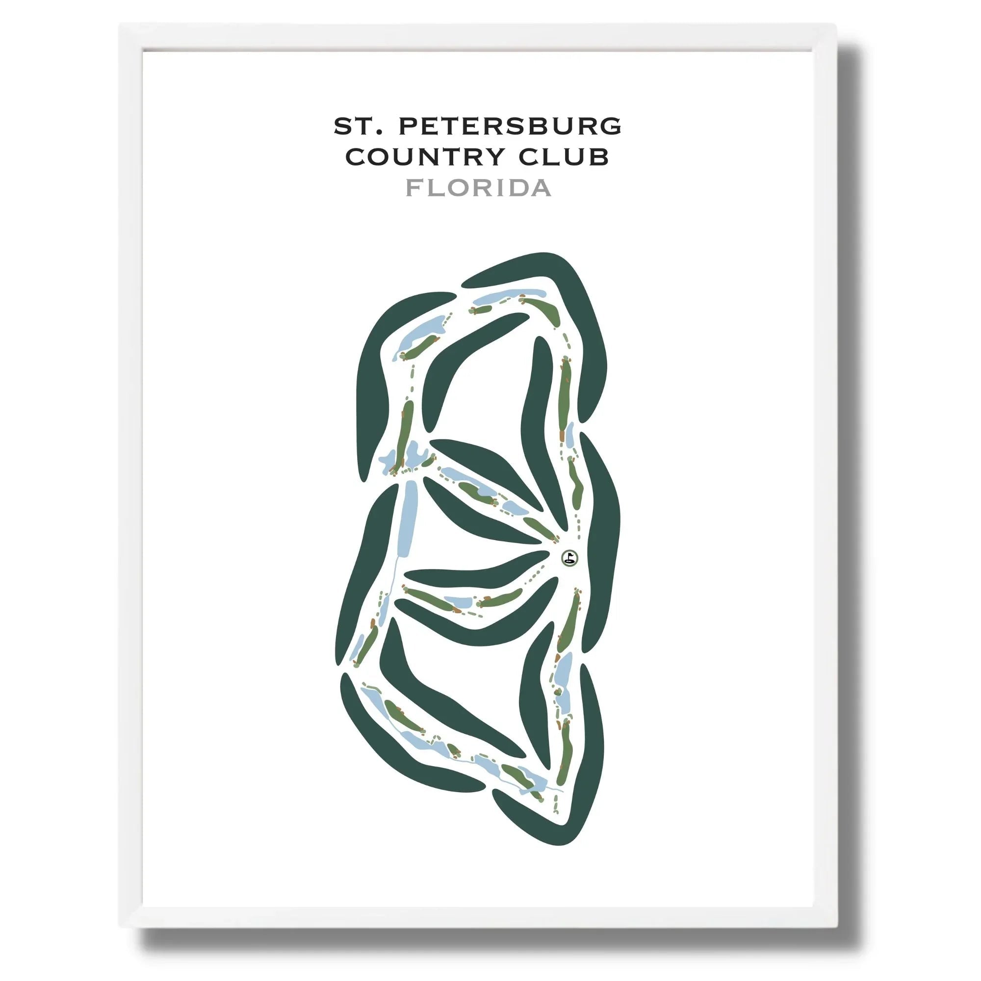 St. Petersburg Country Club, Florida - Printed Golf Courses