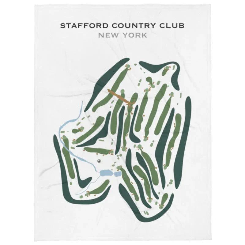 Stafford Country Club, New York - Printed Golf Course