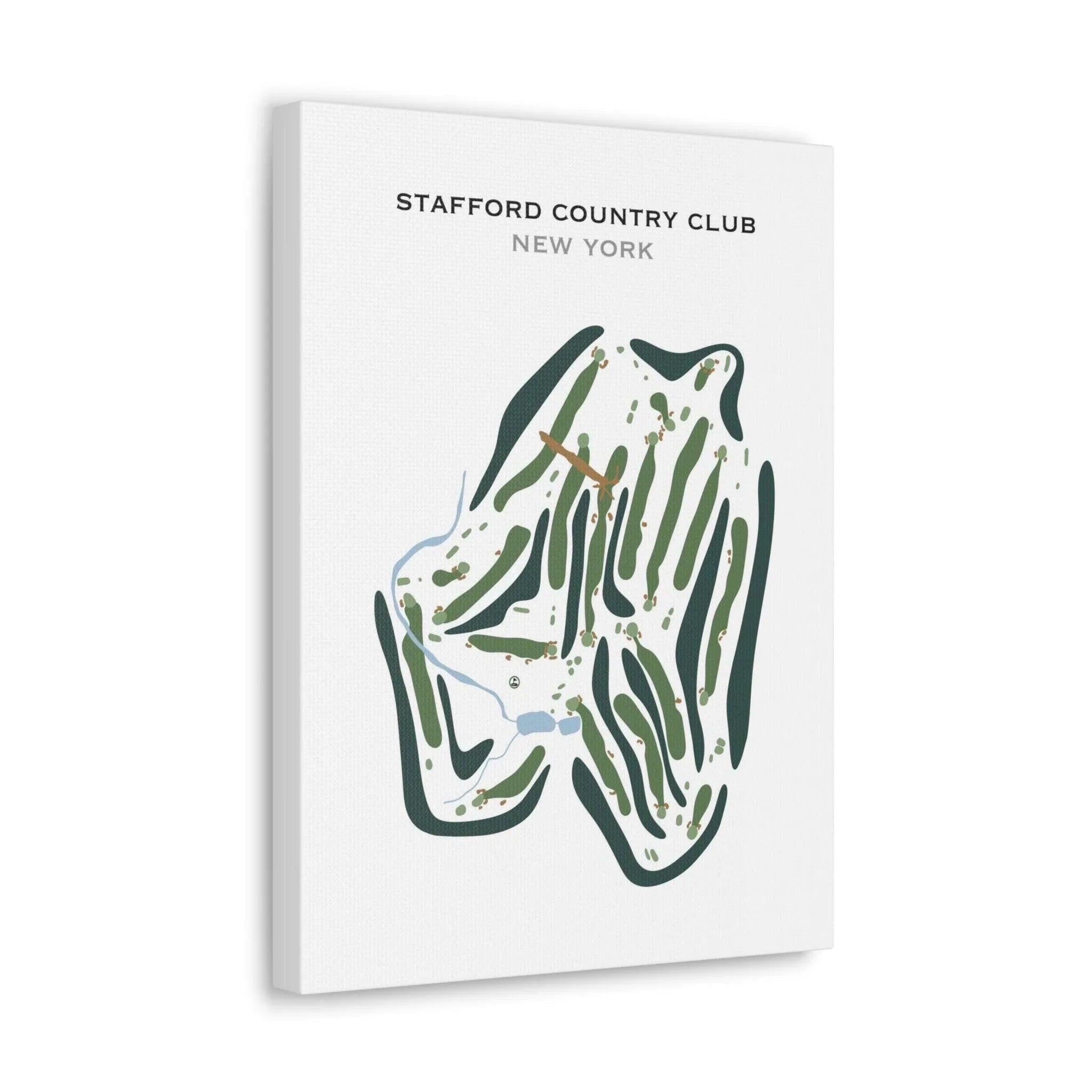 Stafford Country Club, New York - Printed Golf Course