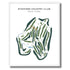 Stafford Country Club, New York - Printed Golf Course