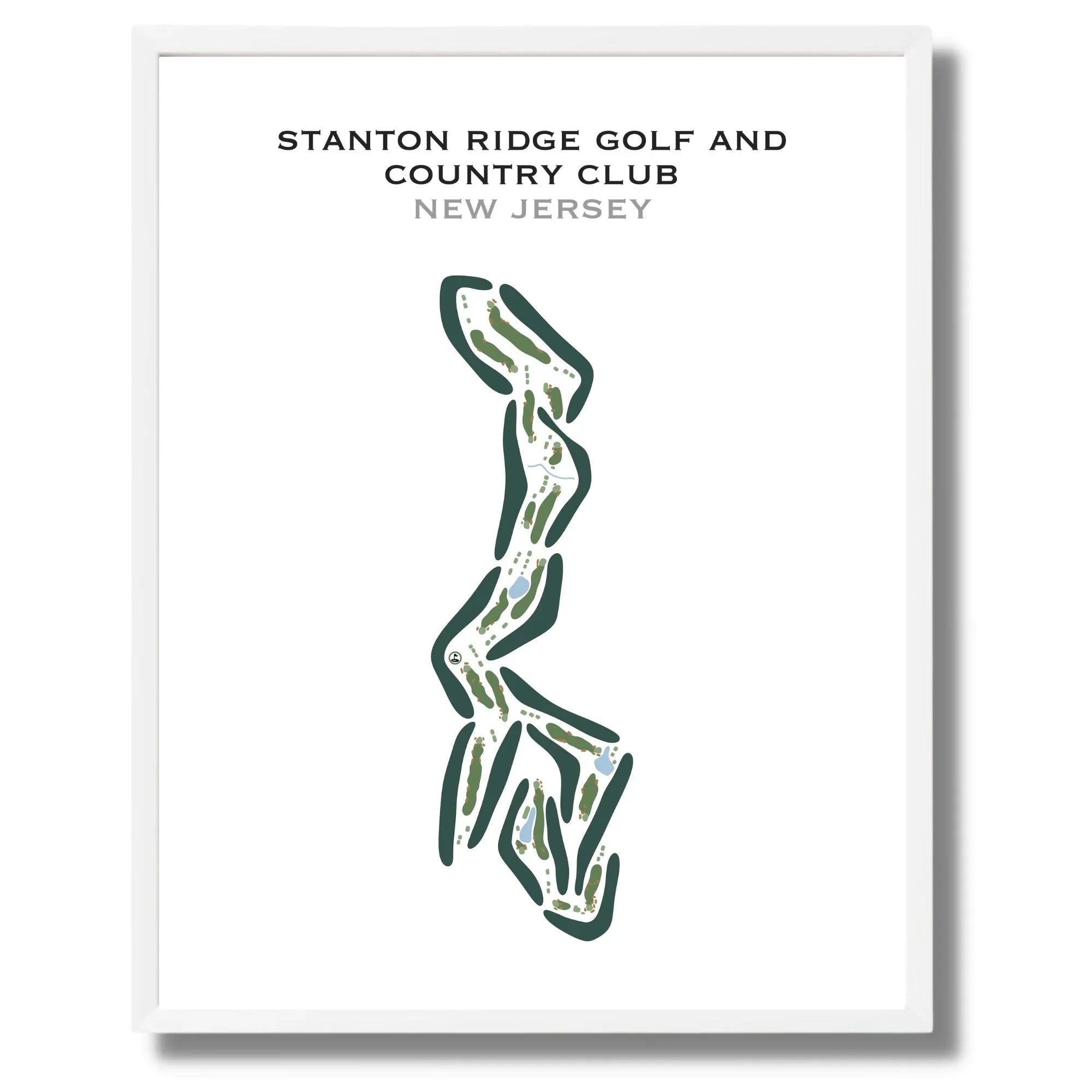 Stanton Ridge Golf & Country Club, New Jersey - Printed Golf Courses