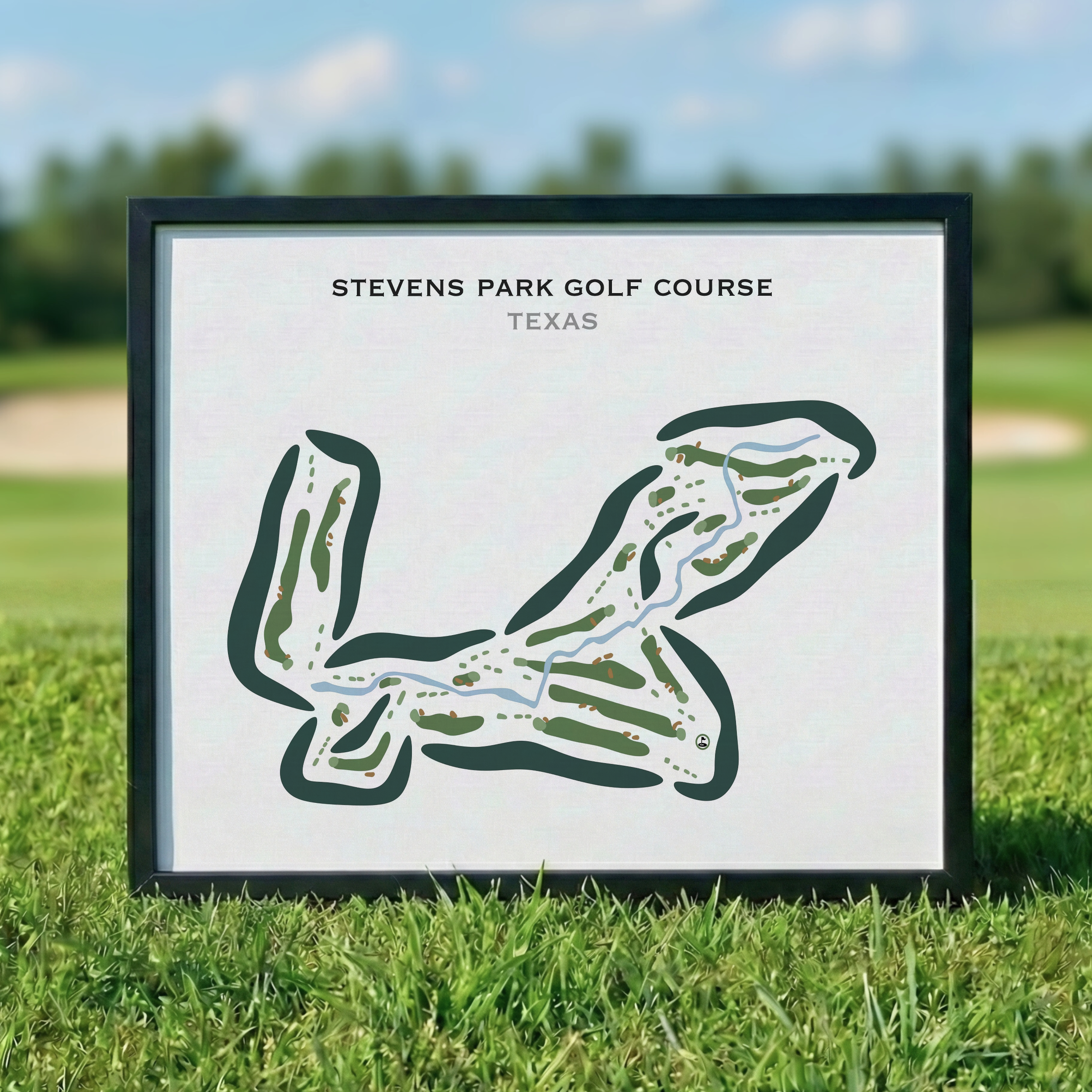 Stevens Park Golf Course, Texas - Printed Golf Courses