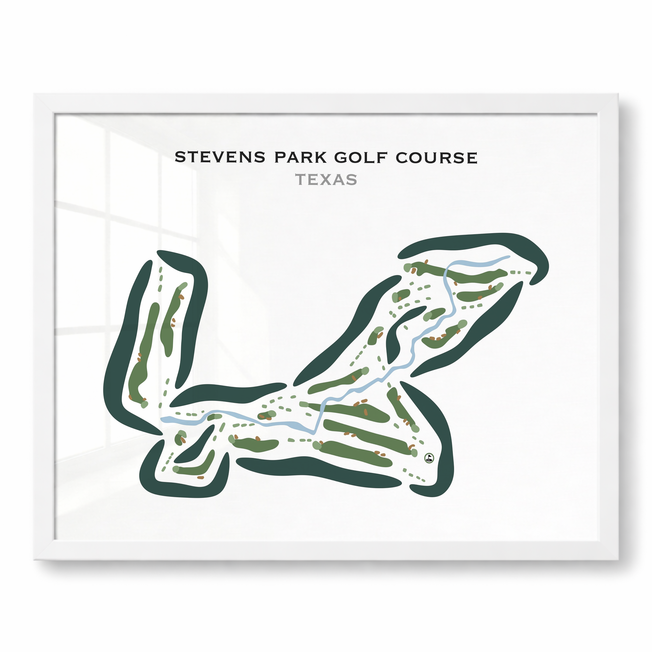 Stevens Park Golf Course, Texas - Printed Golf Courses