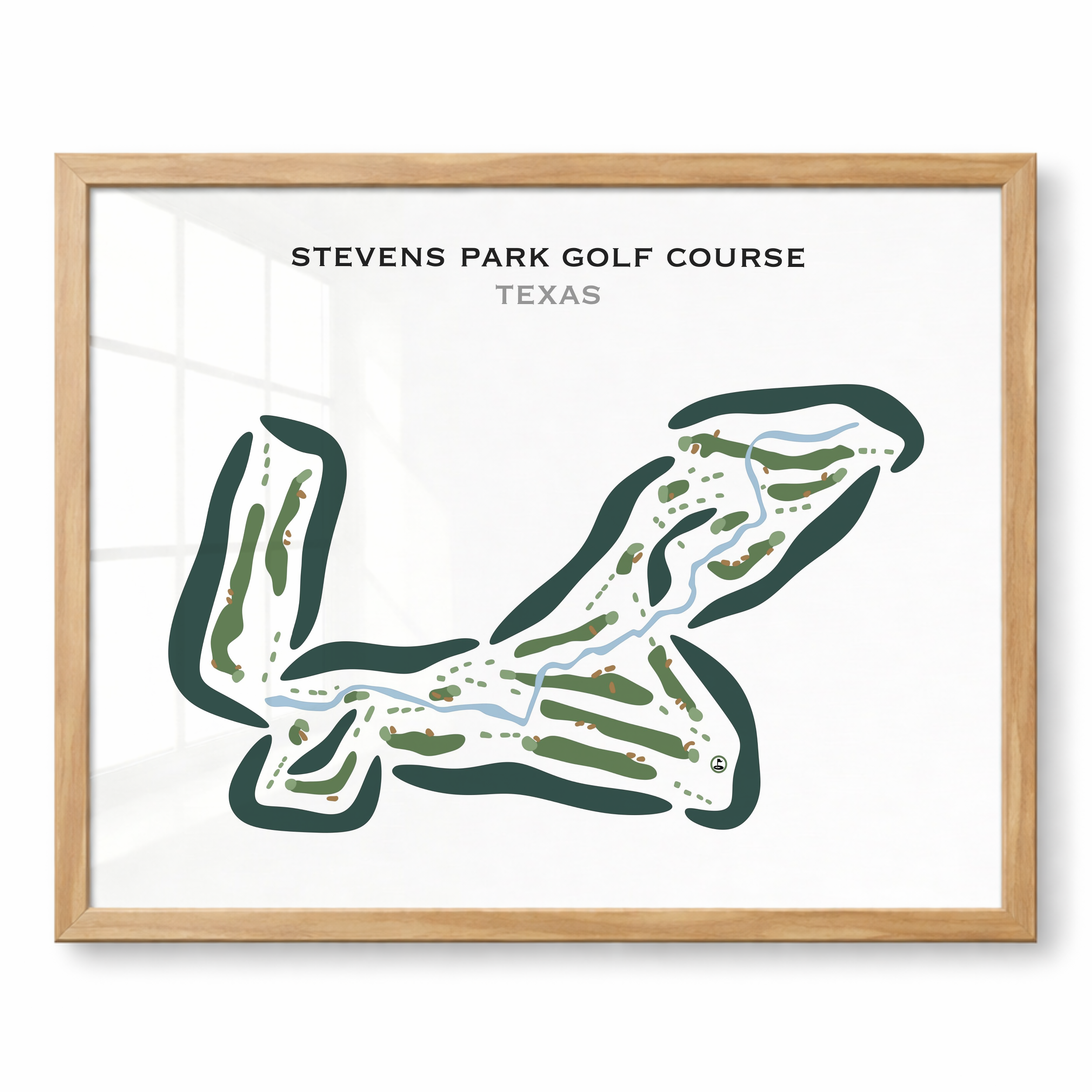 Stevens Park Golf Course, Texas - Printed Golf Courses