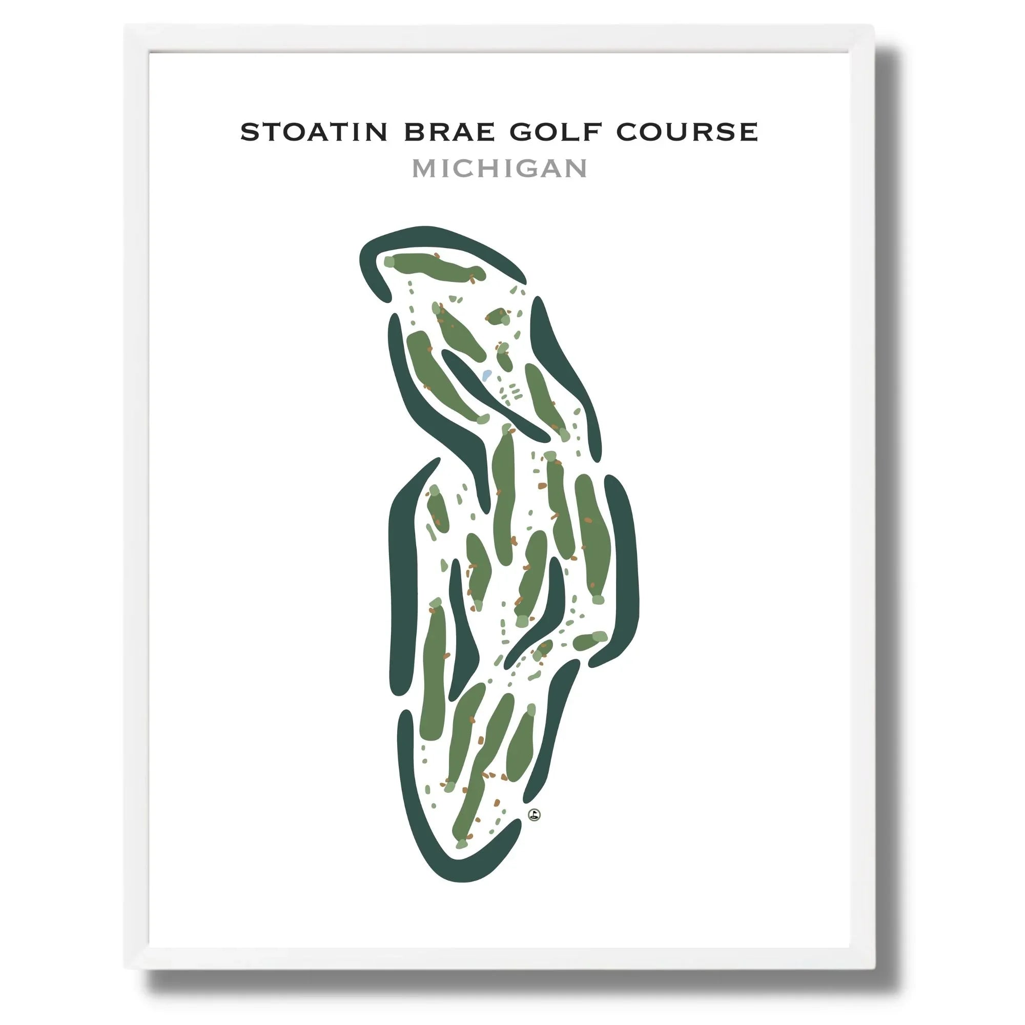 Stoatin Brae Golf Course, Michigan - Printed Golf Courses