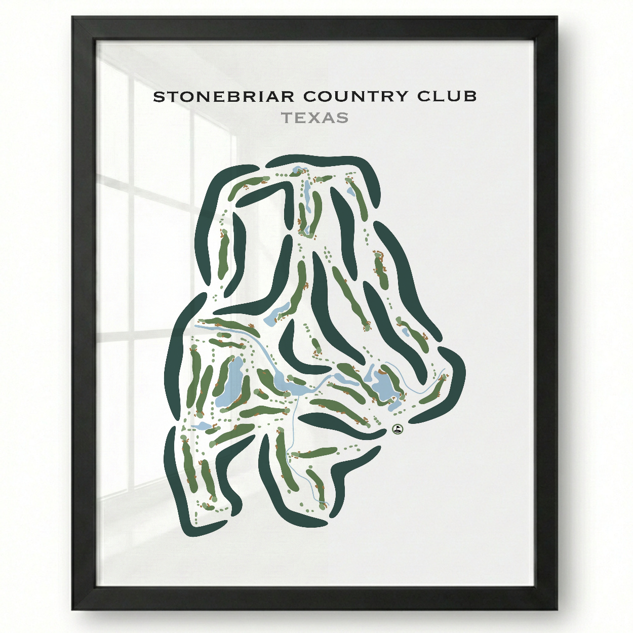 Stonebriar Country Club, Texas - Printed Golf Course