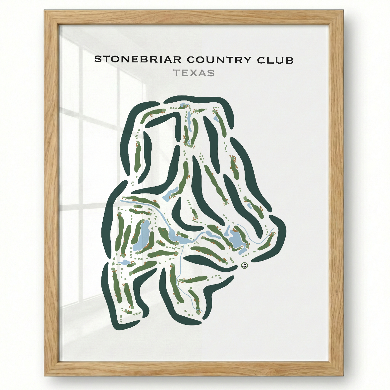Stonebriar Country Club, Texas - Printed Golf Course