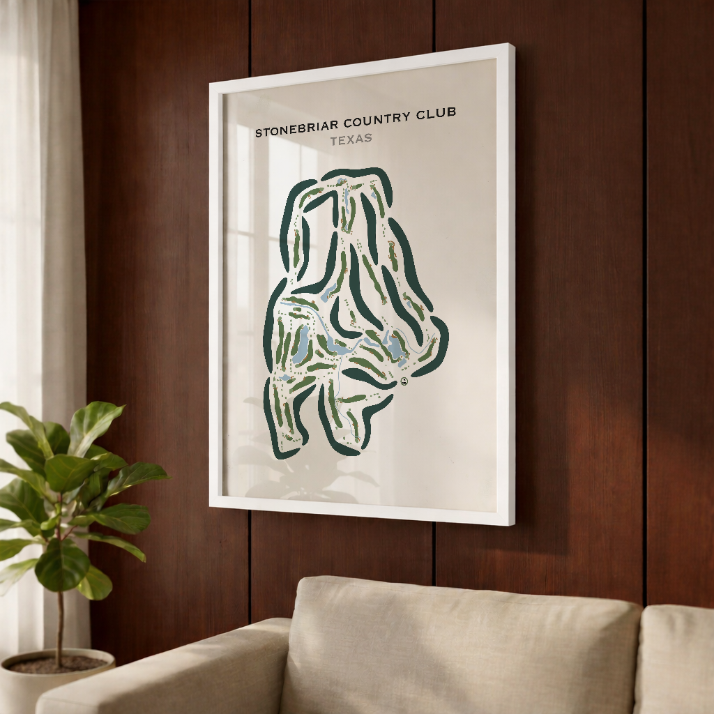 Stonebriar Country Club, Texas - Printed Golf Course
