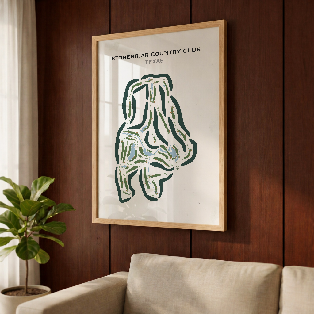 Stonebriar Country Club, Texas - Printed Golf Course