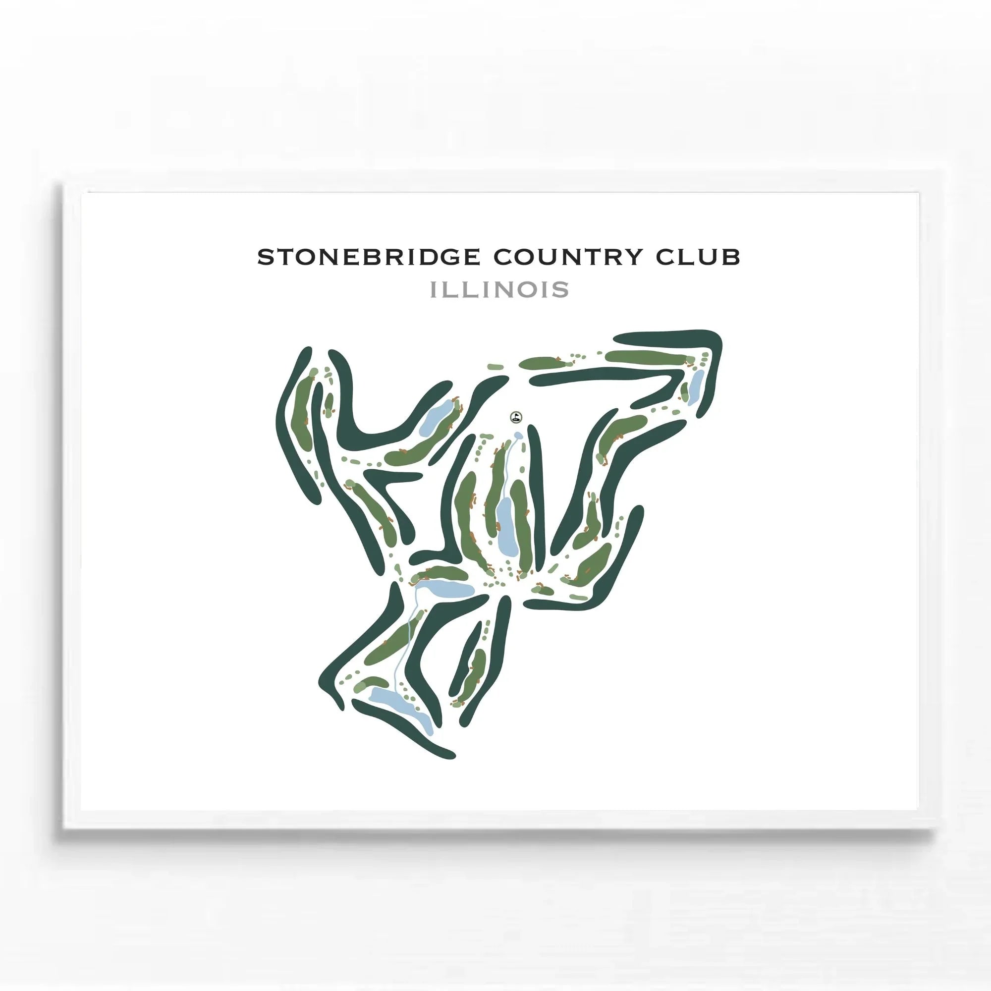 Stonebridge Country Club, Illinois - Printed Golf Course