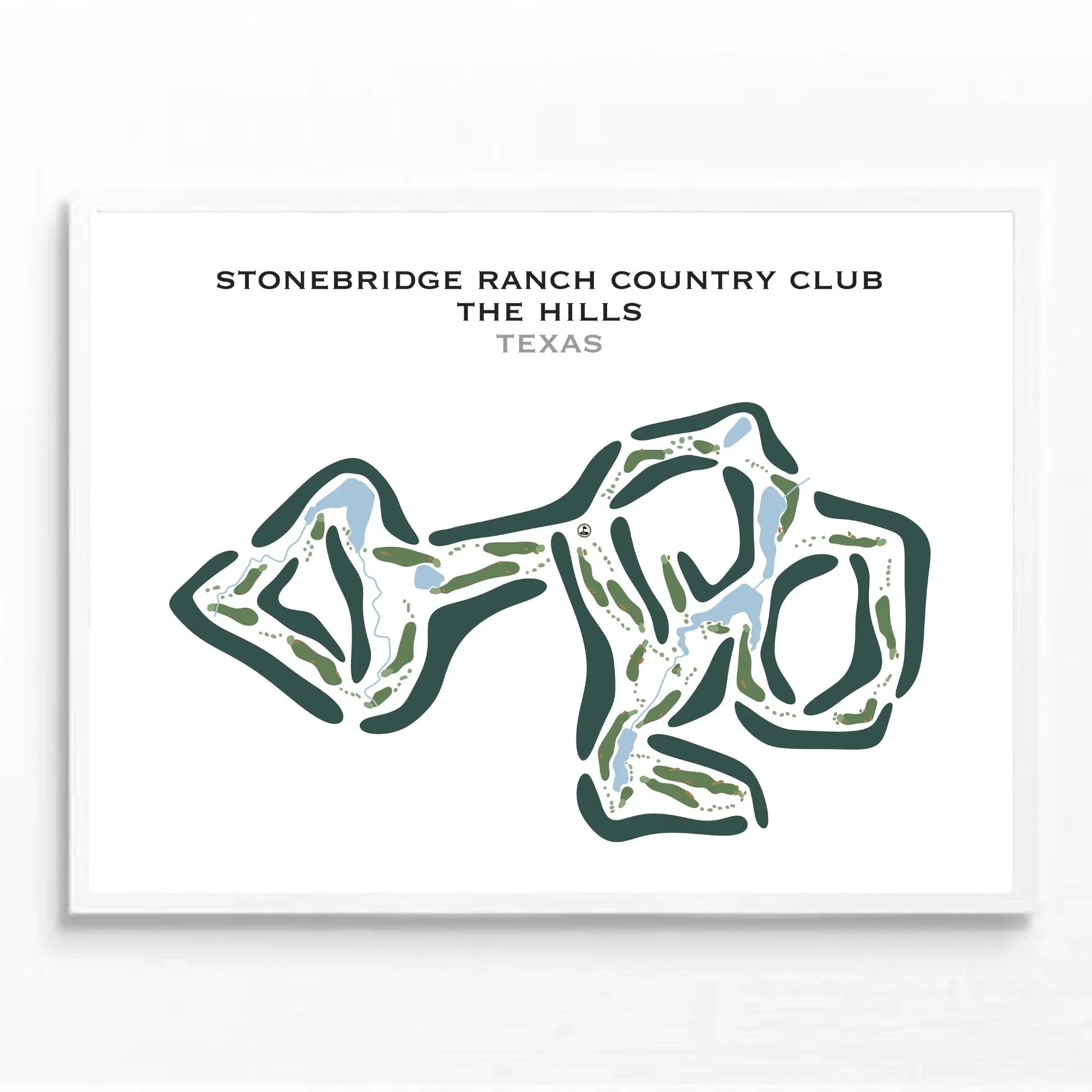 Stonebridge Ranch Country Club - The Hills, Texas - Printed Golf Courses