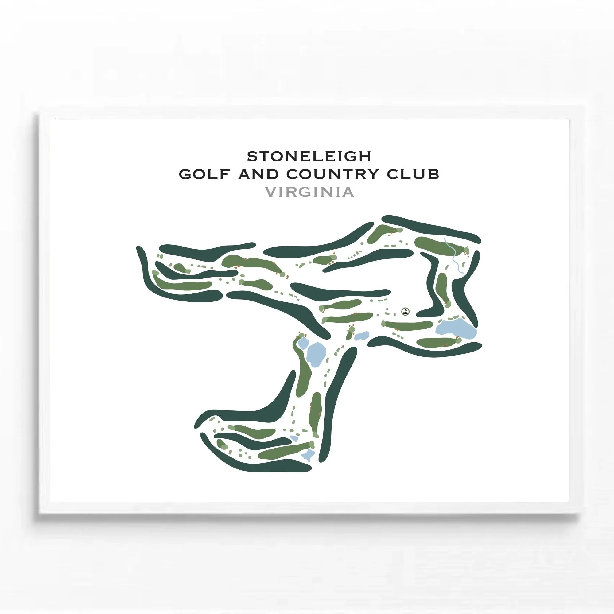 Stoneleigh Golf and Country Club, Virginia - Printed Golf Course