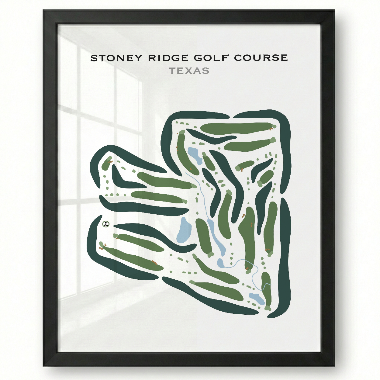 Stoney Ridge Golf Course, Texas - Printed Golf Courses