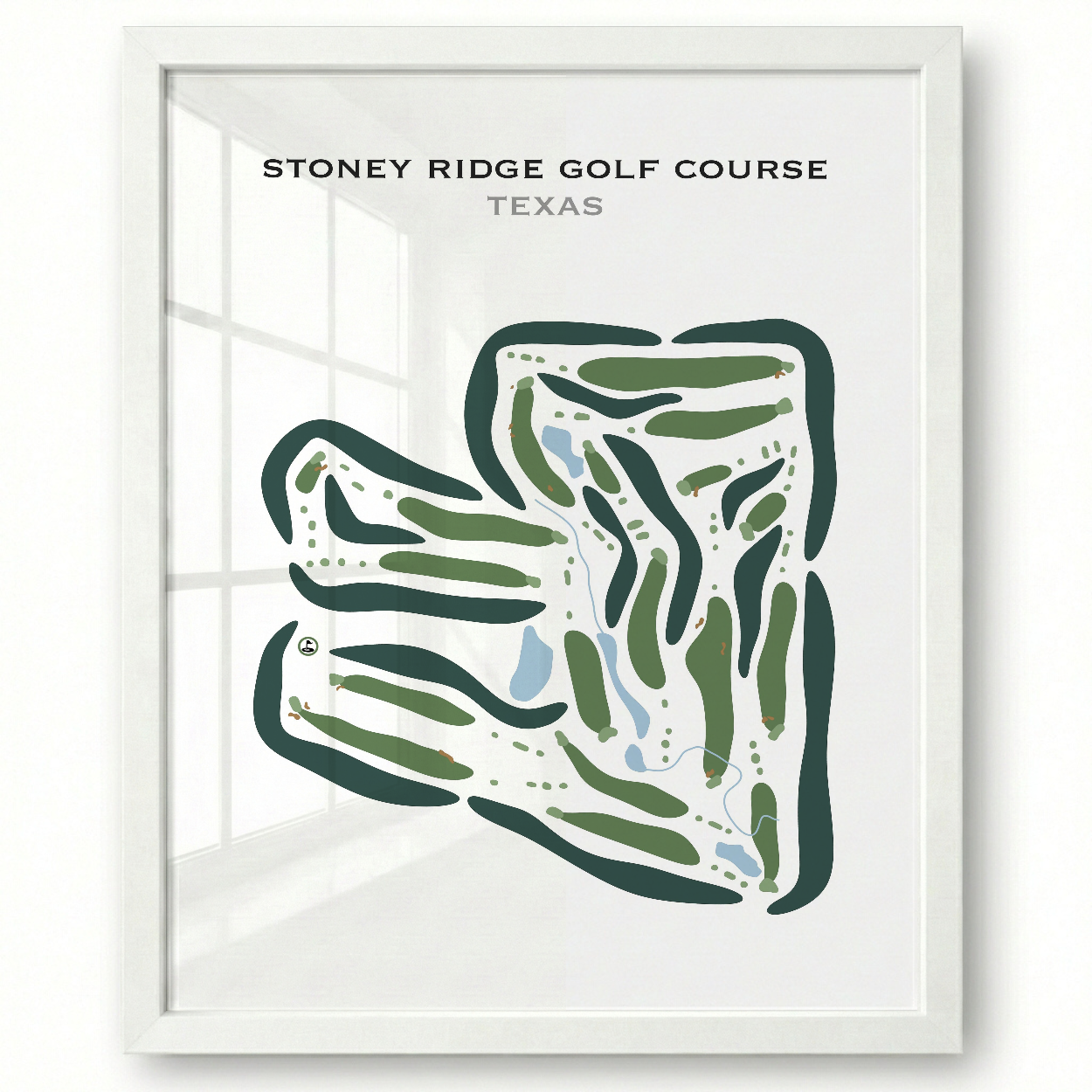 Stoney Ridge Golf Course, Texas - Printed Golf Courses