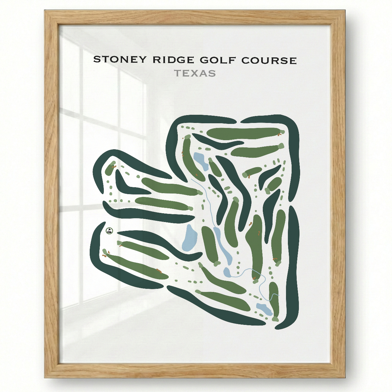 Stoney Ridge Golf Course, Texas - Printed Golf Courses