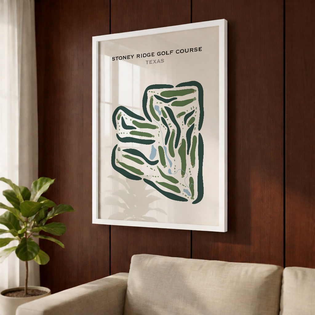 Stoney Ridge Golf Course, Texas - Printed Golf Courses