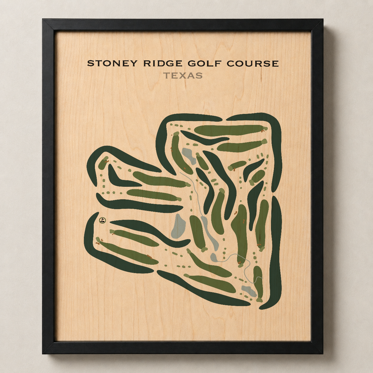 Stoney Ridge Golf Course, Texas - Printed Golf Courses