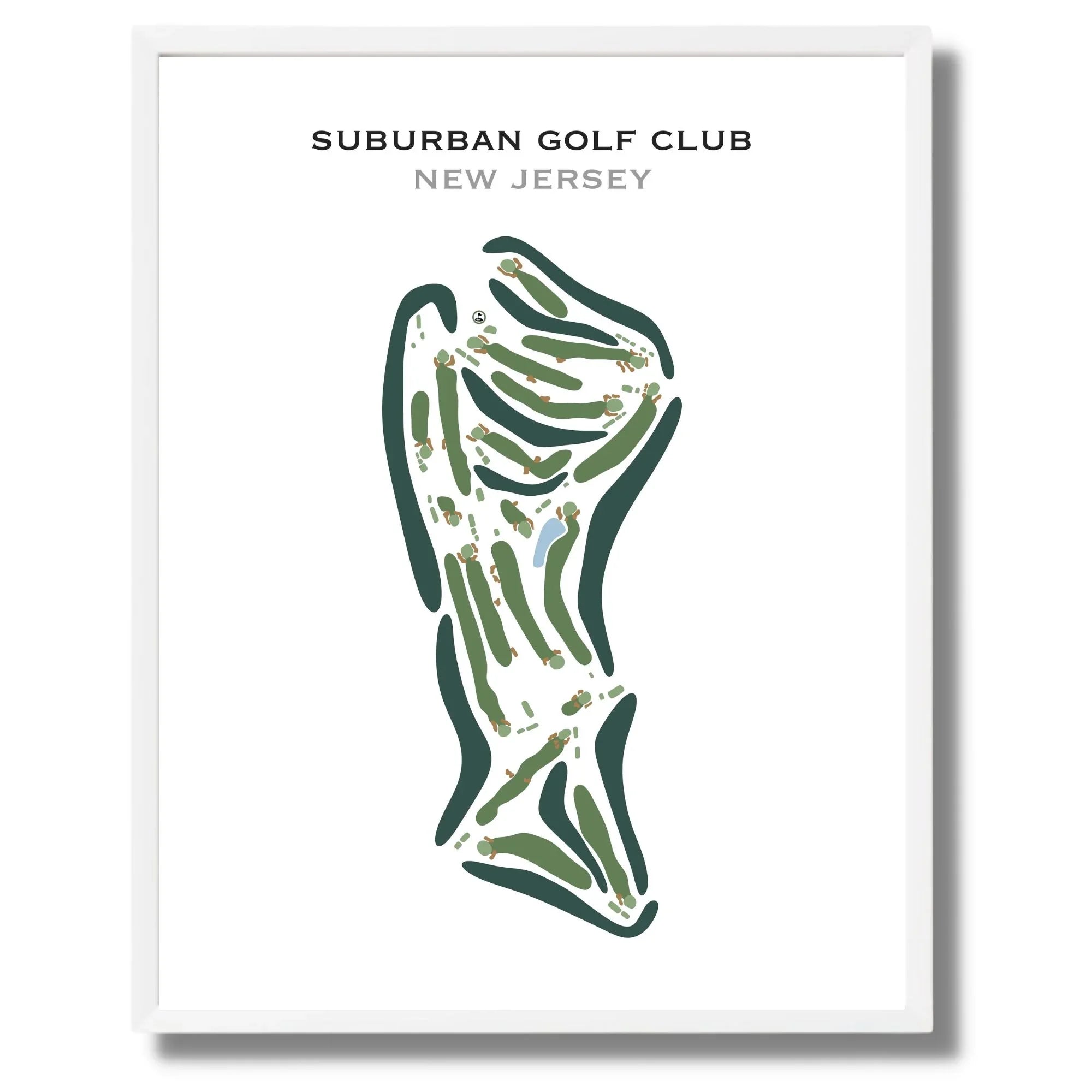 Suburban Golf Club, New Jersey - Printed Golf Courses