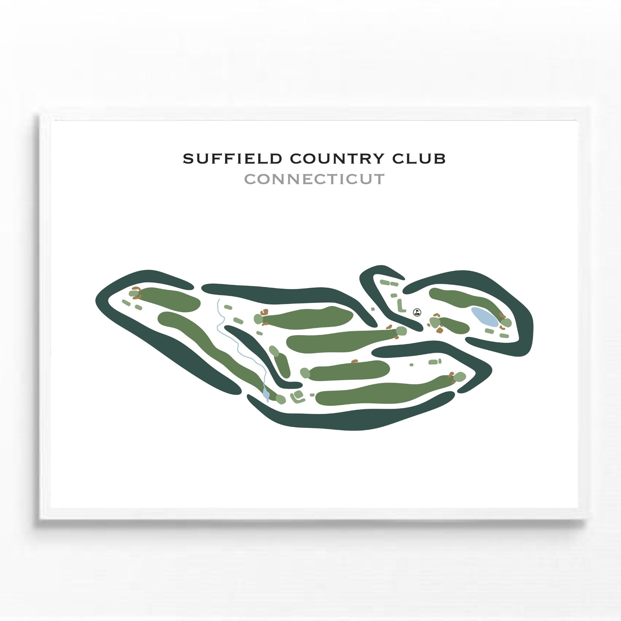 Suffield Country Club, Connecticut - Printed Golf Courses