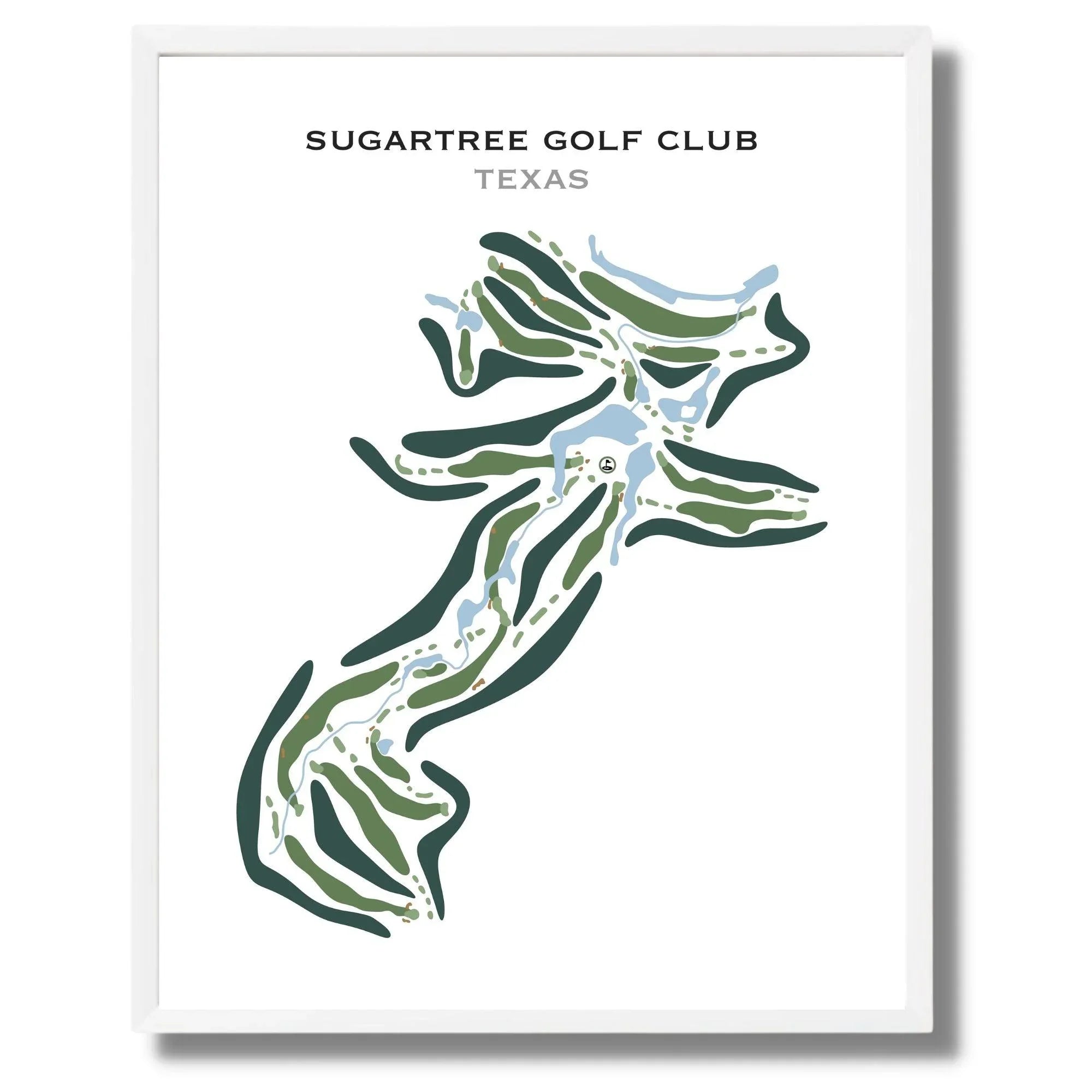 Sugar Tree Golf Club, Texas - Printed Golf Course