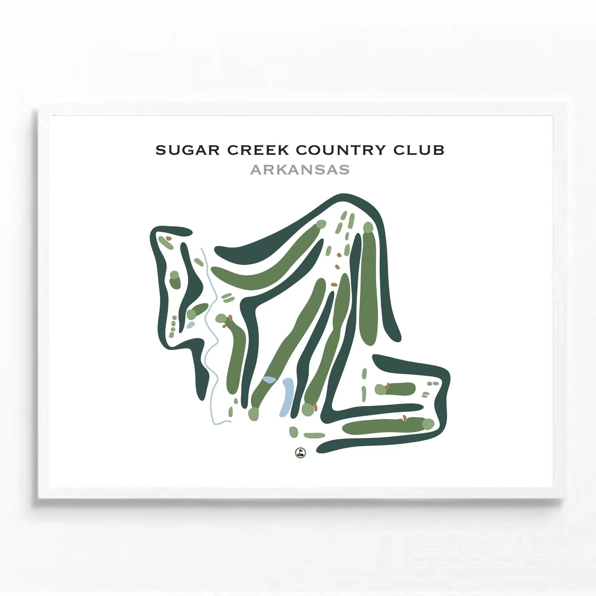 Sugar Creek Country Club, Arkansas - Printed Golf Course