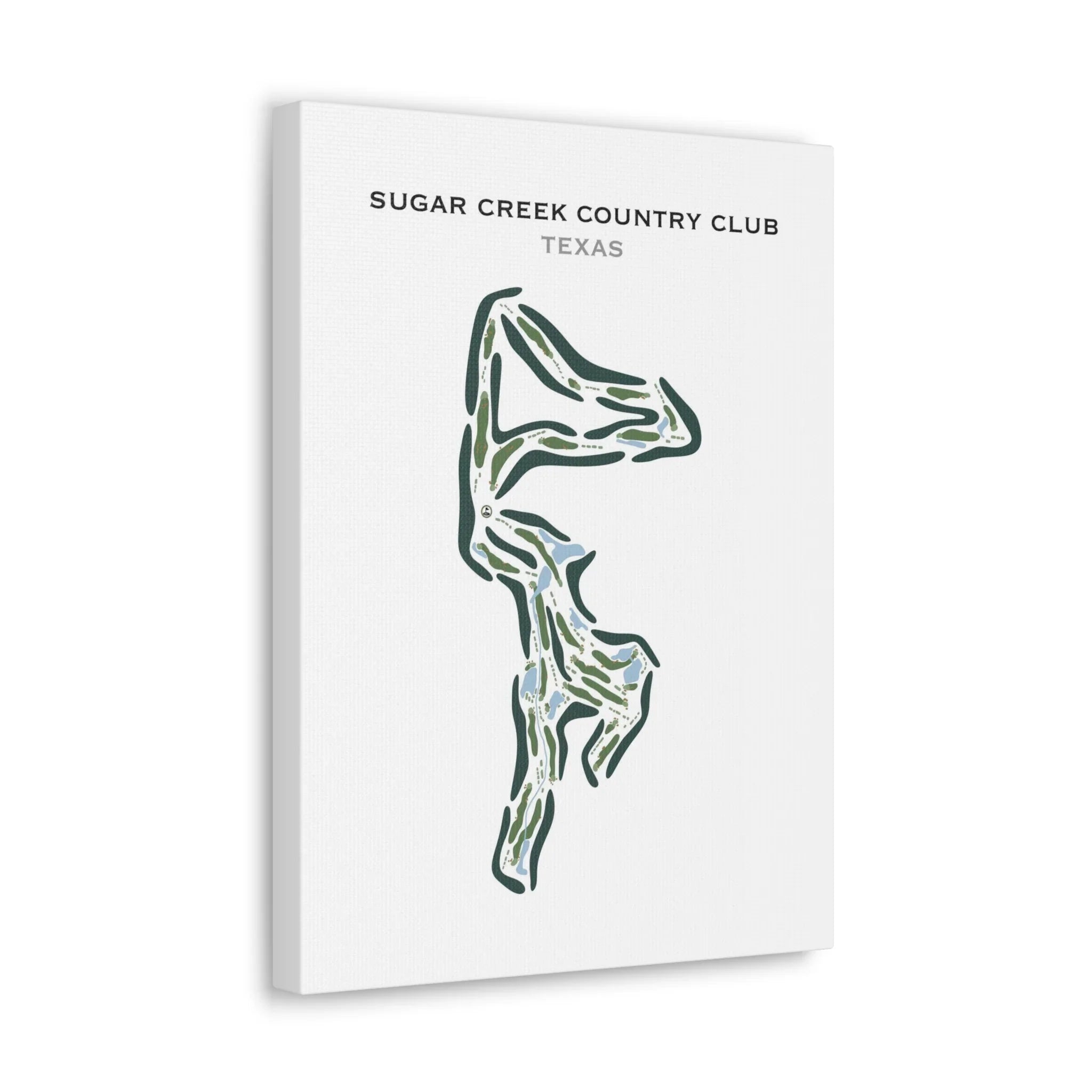 Sugar Creek Country Club, Texas - Printed Golf Course