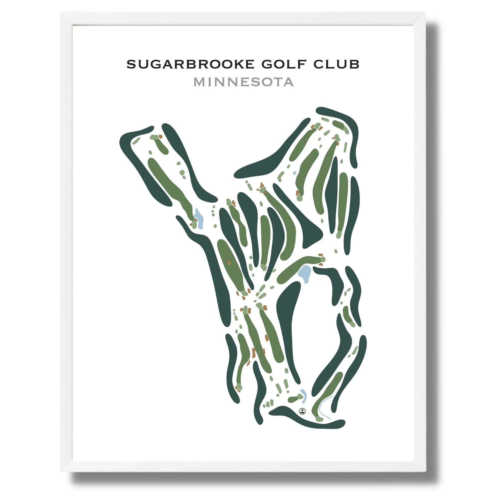 Sugarbrooke Golf Club, Minnesota - Printed Golf Course