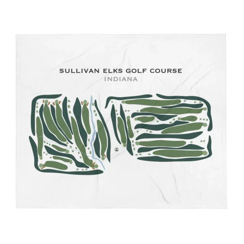 Sullivan Elks Golf Course, Indiana - Printed Golf Courses