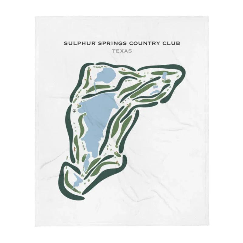 Sulphur Springs Country Club, Texas - Printed Golf Courses