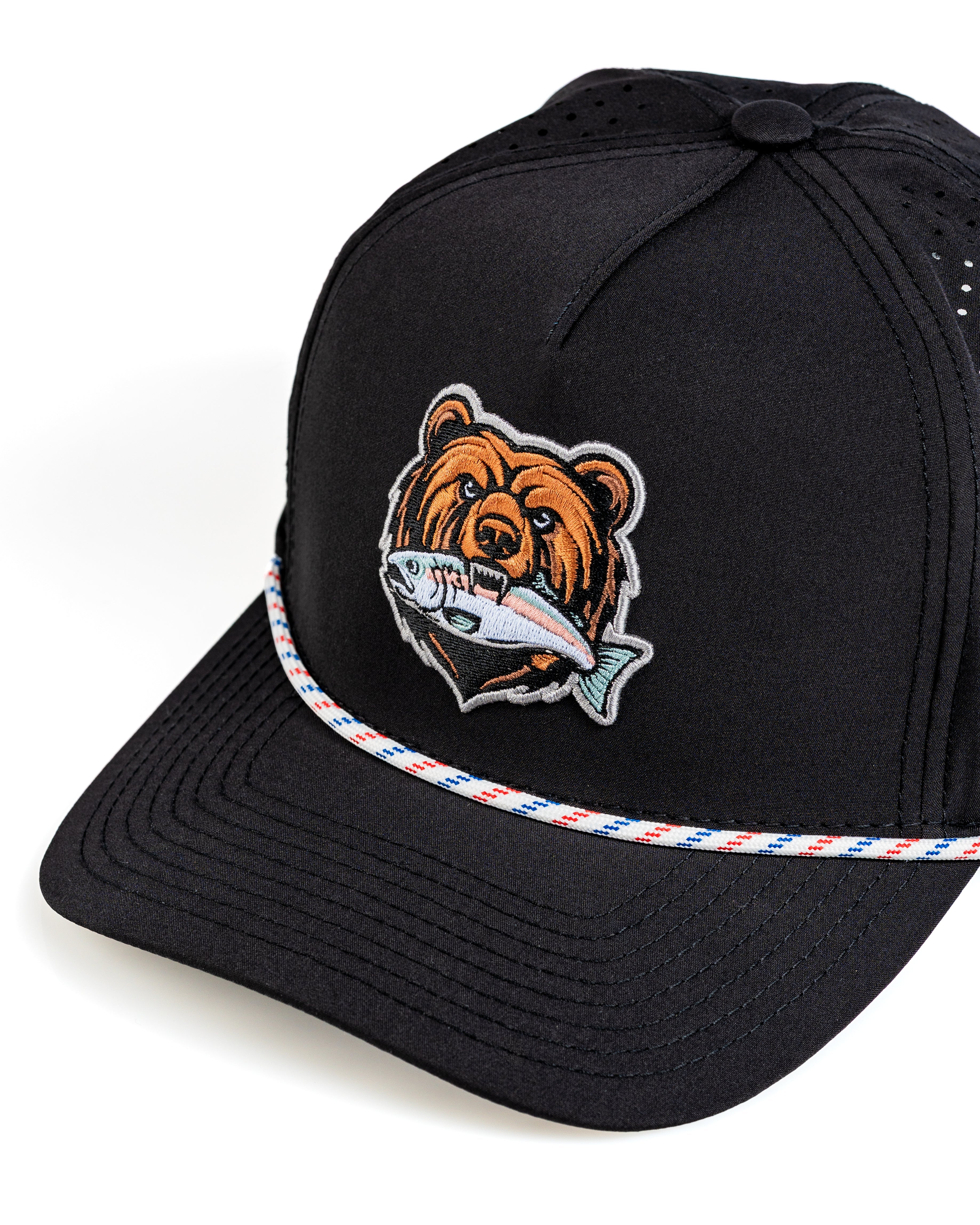 Perforated Rope Hat - Grizzly