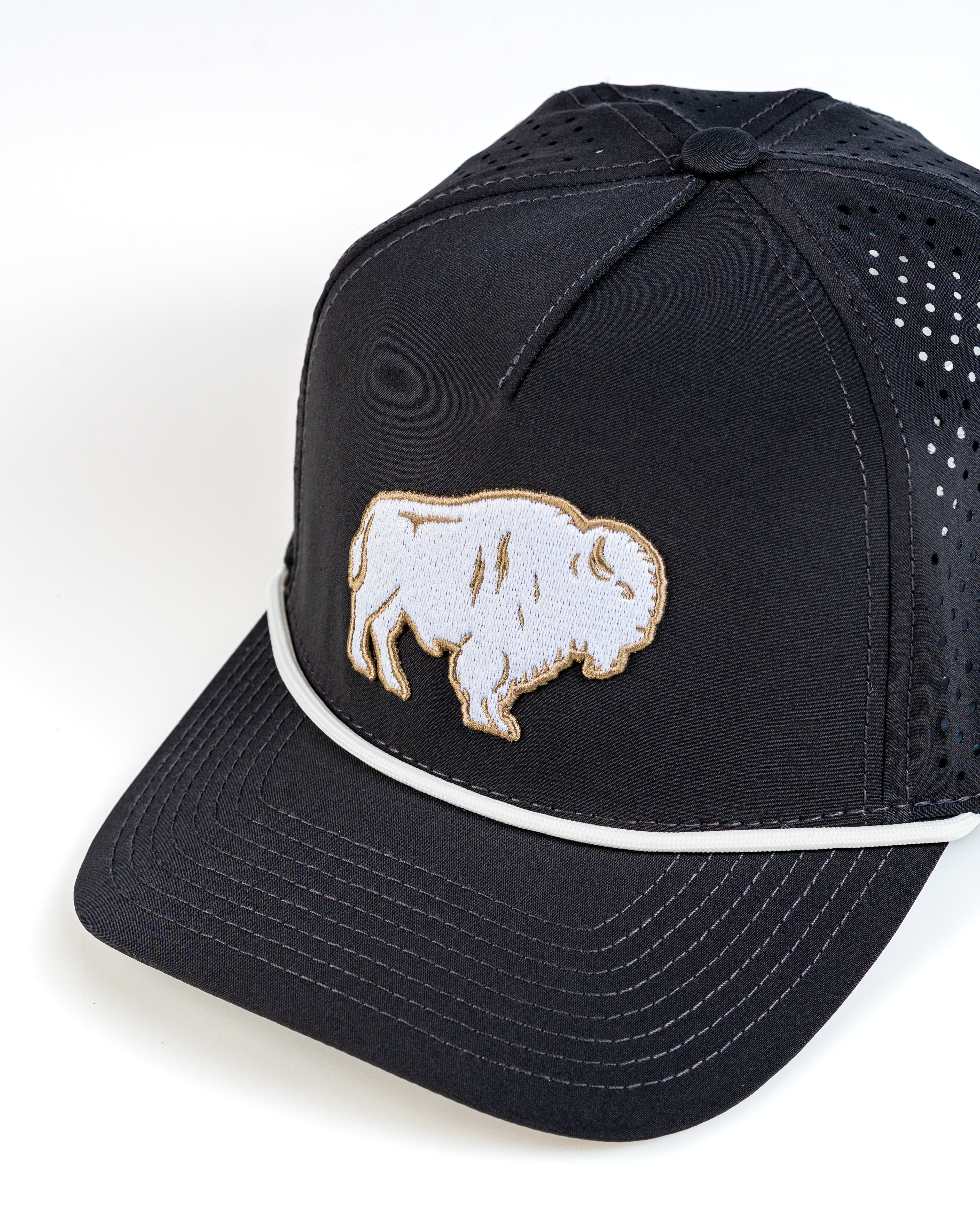 Perforated Rope Hat - Great White Buffalo
